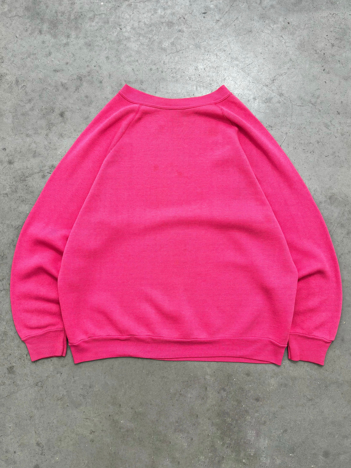 FADED PINK RAGLAN CREWNECK - 1980S