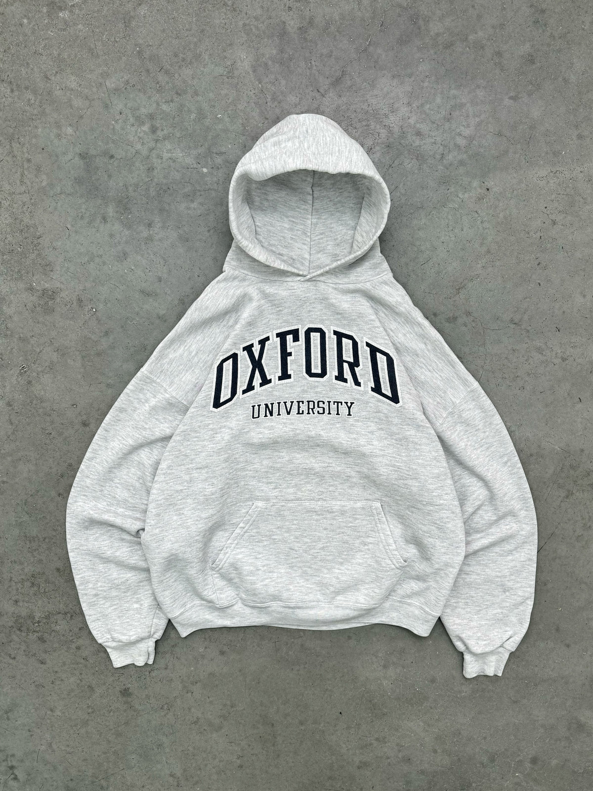 FADED GREY "OXFORD" HOODIE - 1990S