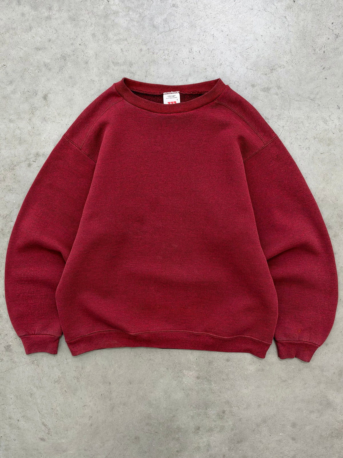 FADED MAROON WILSON CREWNECK - 1990S