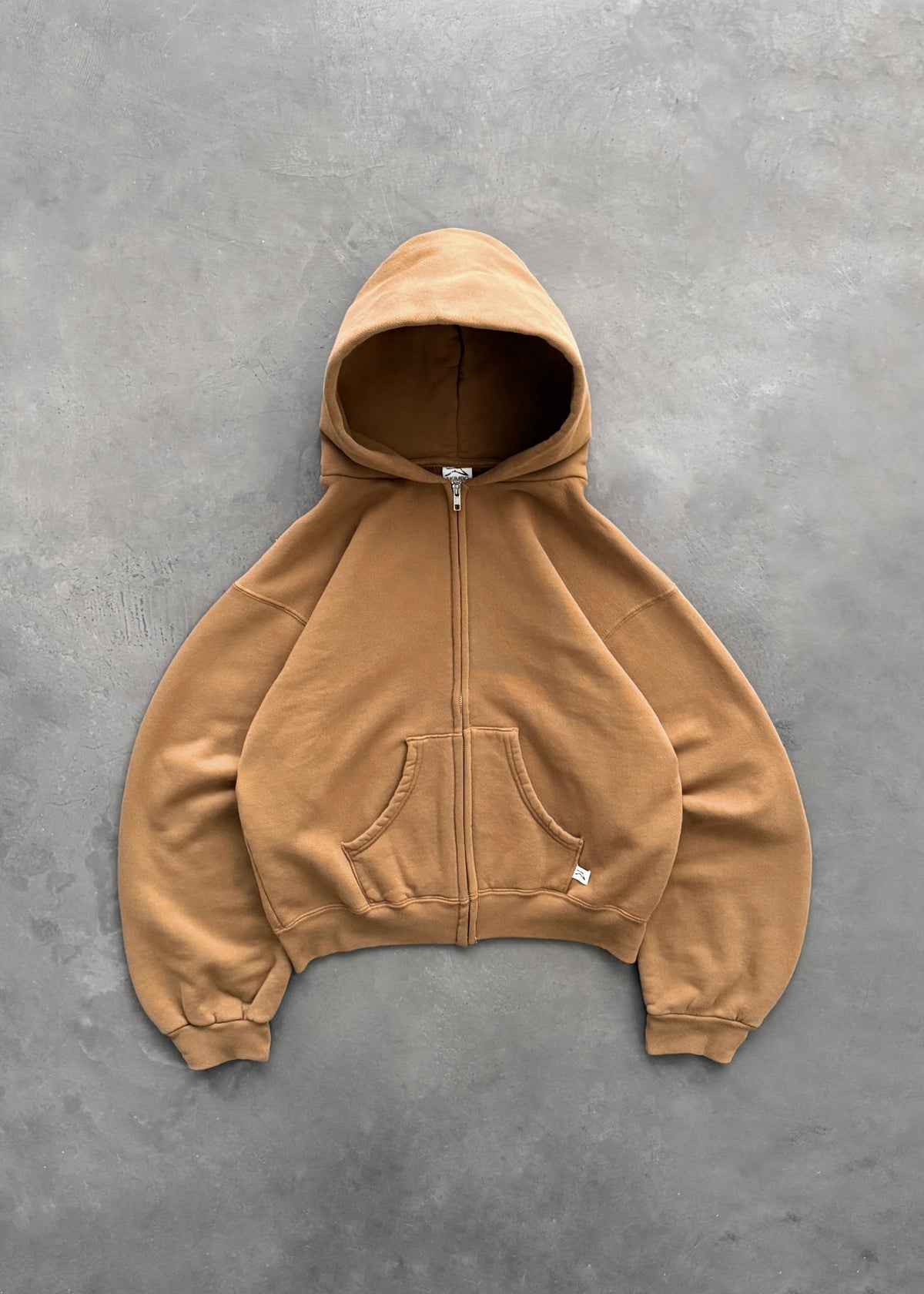 ZIP-UP HOODIE - TOBACCO