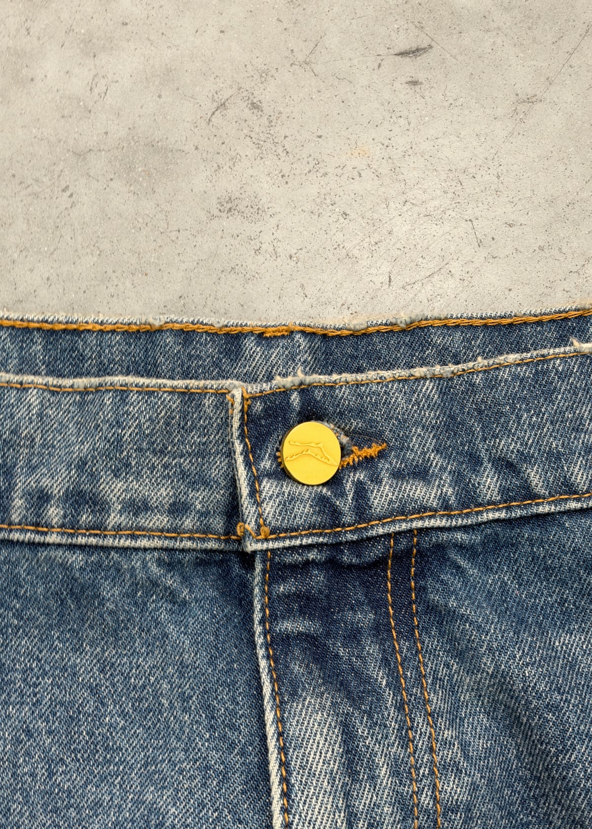 DENIM DOUBLE KNEES - MID WASH
