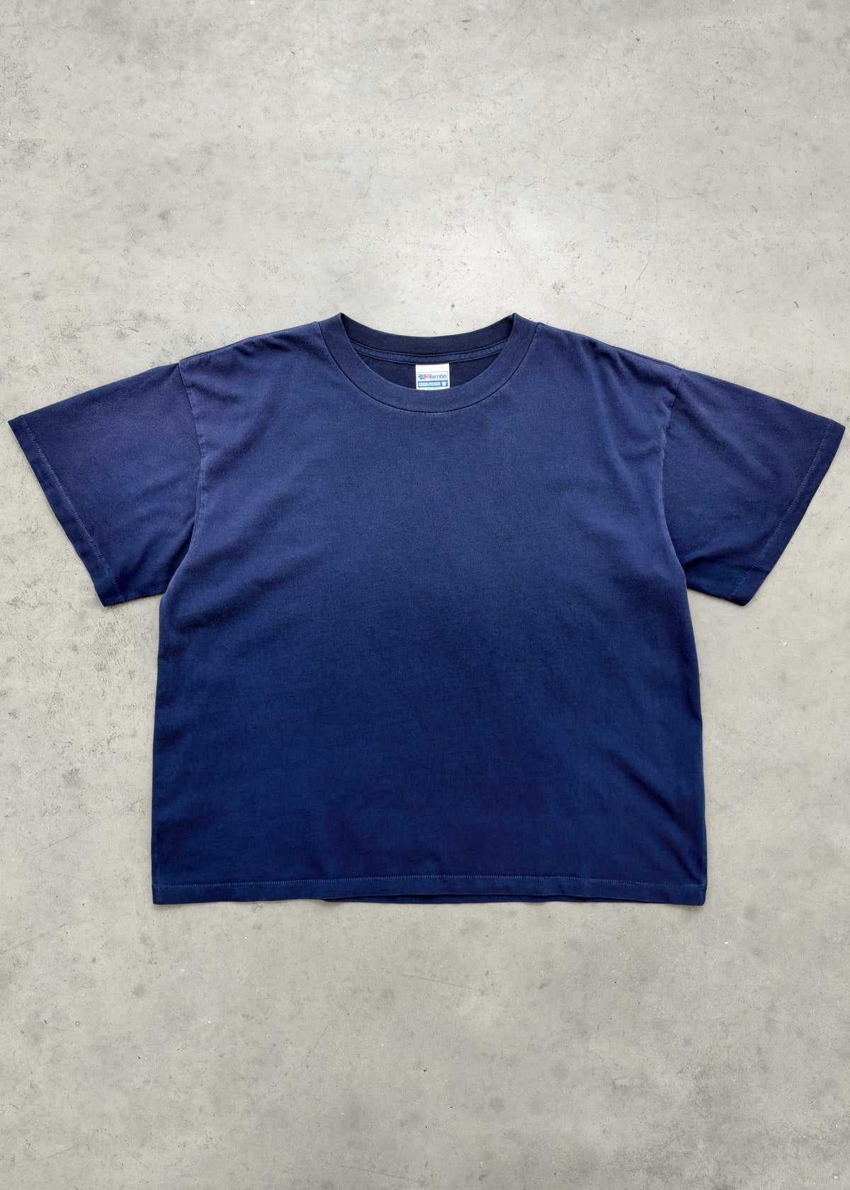 "CHAIN-PEEKER” MID-WEIGHT TEE - SUN FADED NAVY