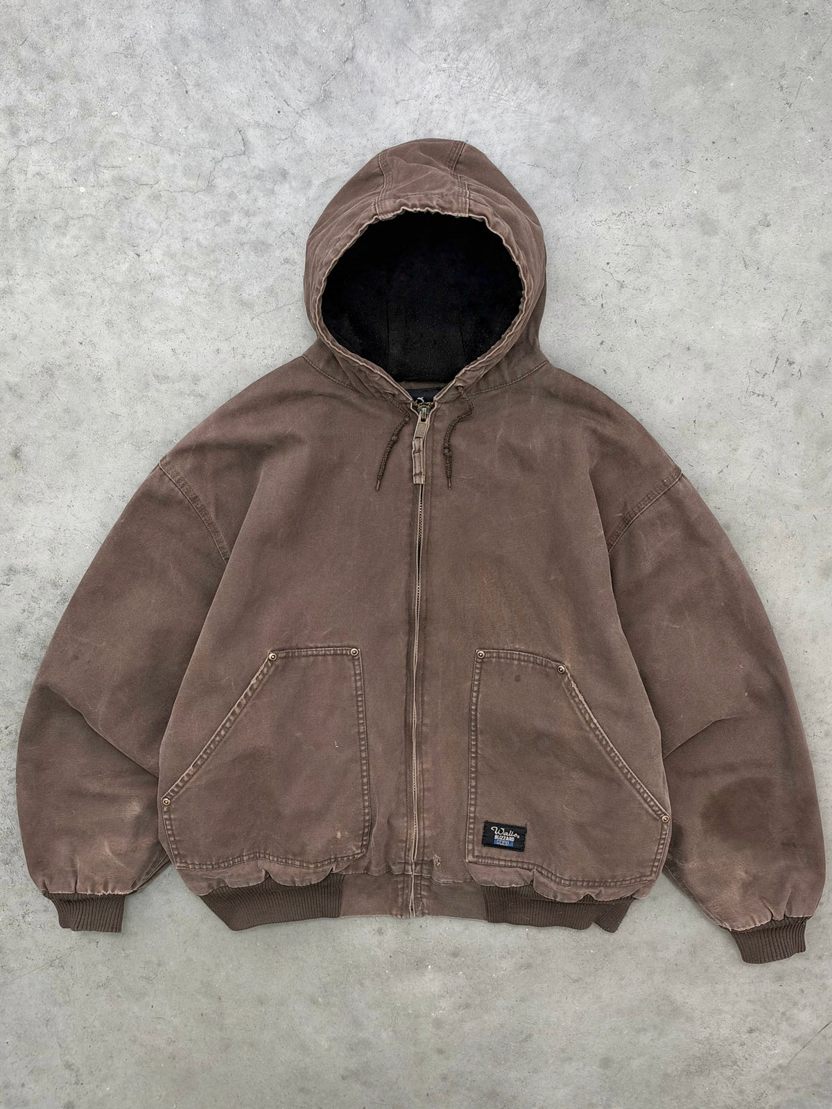 FADED ESPRESSO BROWN WALLS WORK JACKET - 1990S