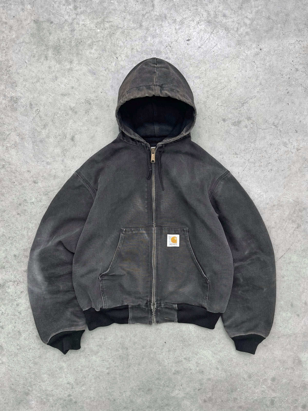 FADED BLACK CARHARTT ACTIVE JACKET - 1990S