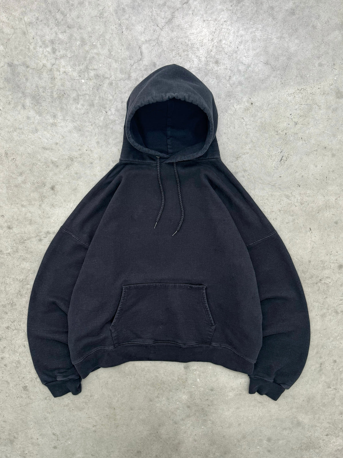 FADED BLACK HOODIE - 1990S