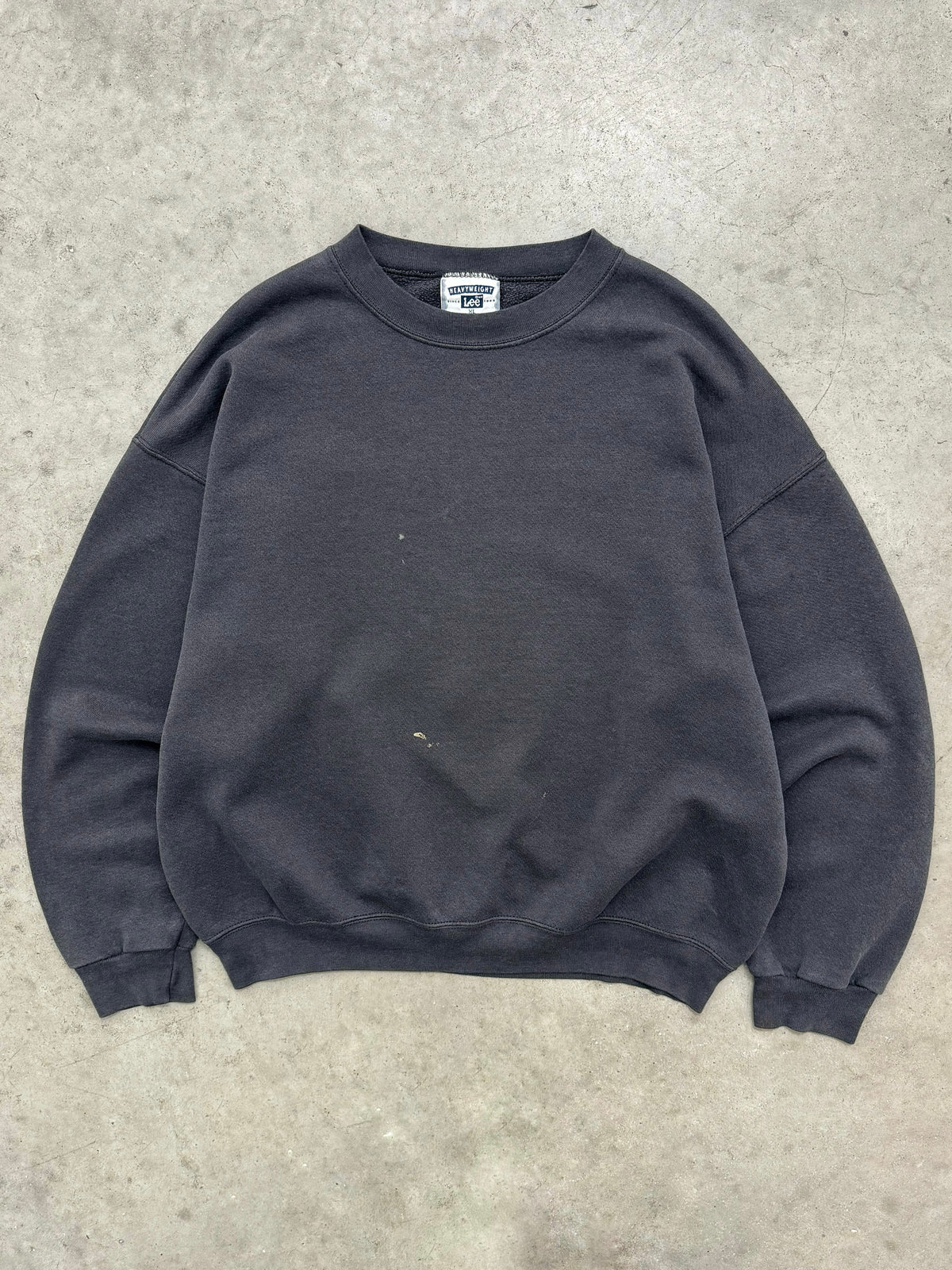 FADED BLACK HEAVYWEIGHT CREWNECK - 1990S