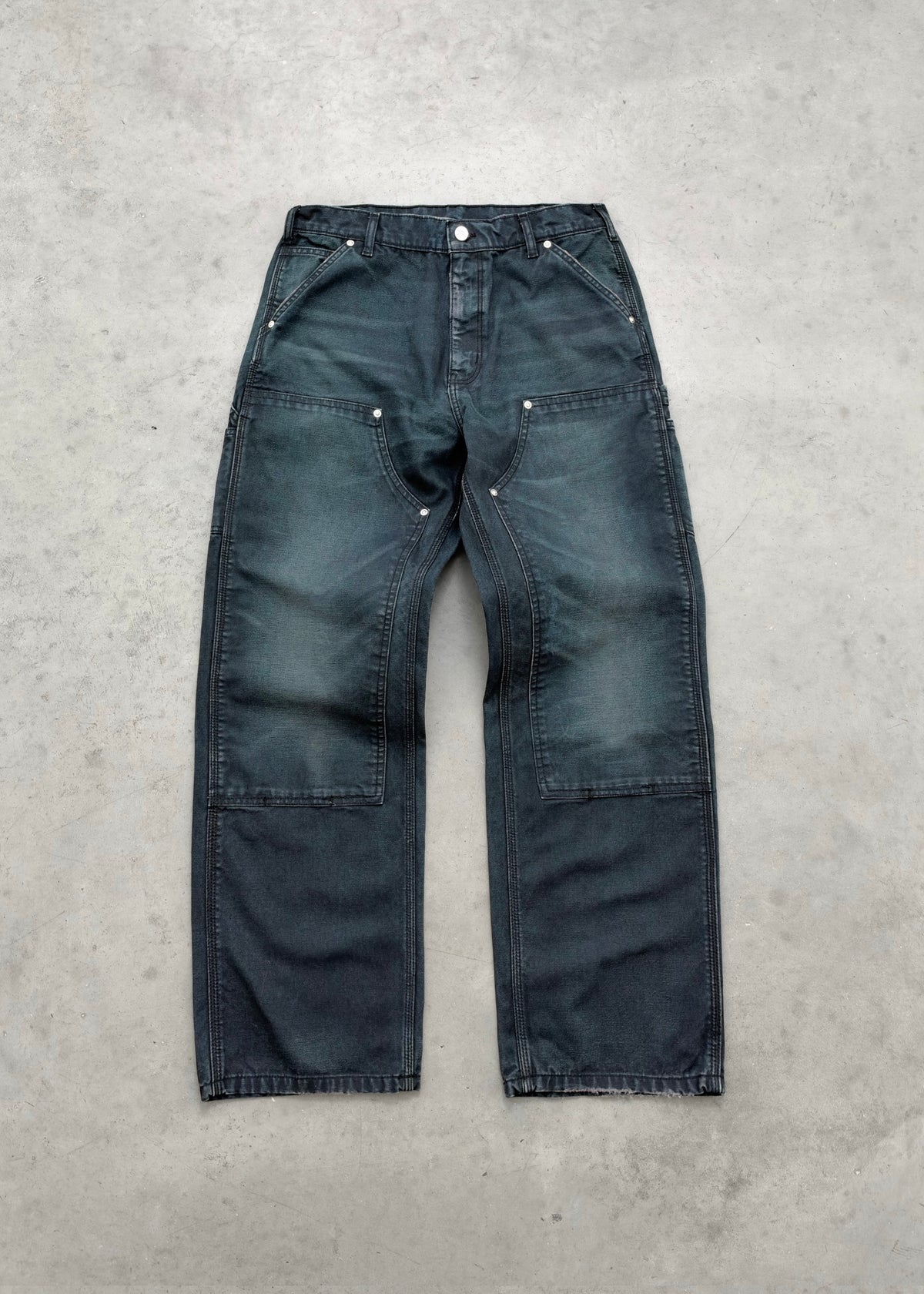 CANVAS DOUBLE KNEE - FADED BLACK