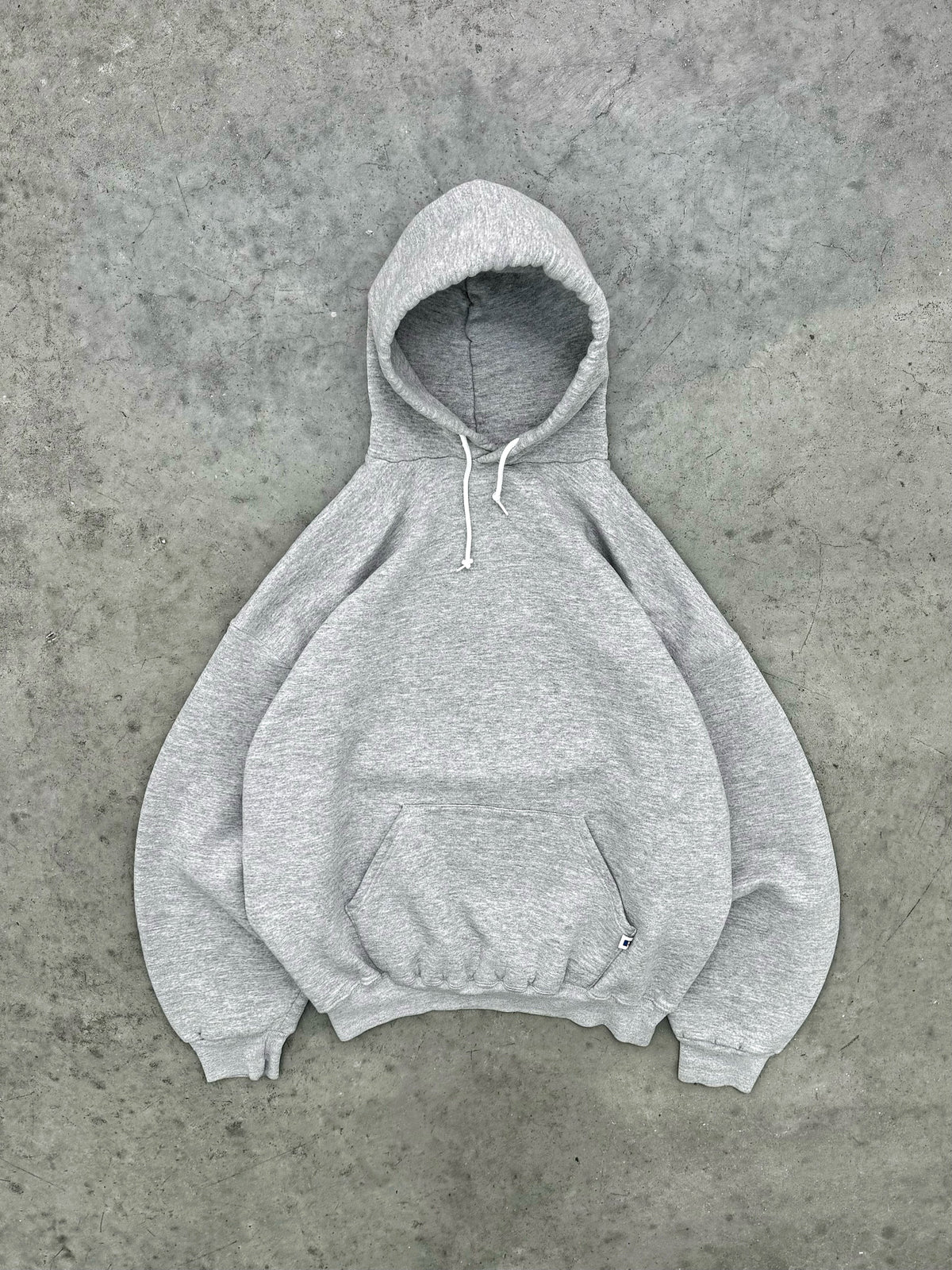 HEATHER GREY RUSSELL HOODIE - 1990S