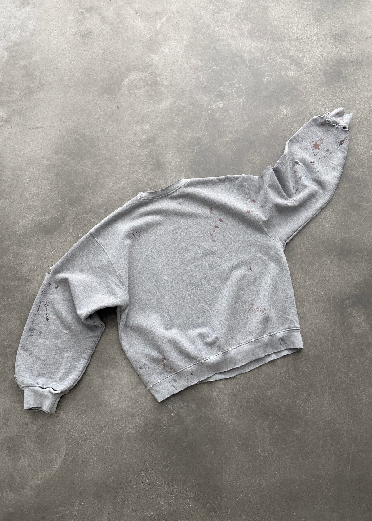 "WATCH-PEEKER" CREWNECK - HEATHER GREY