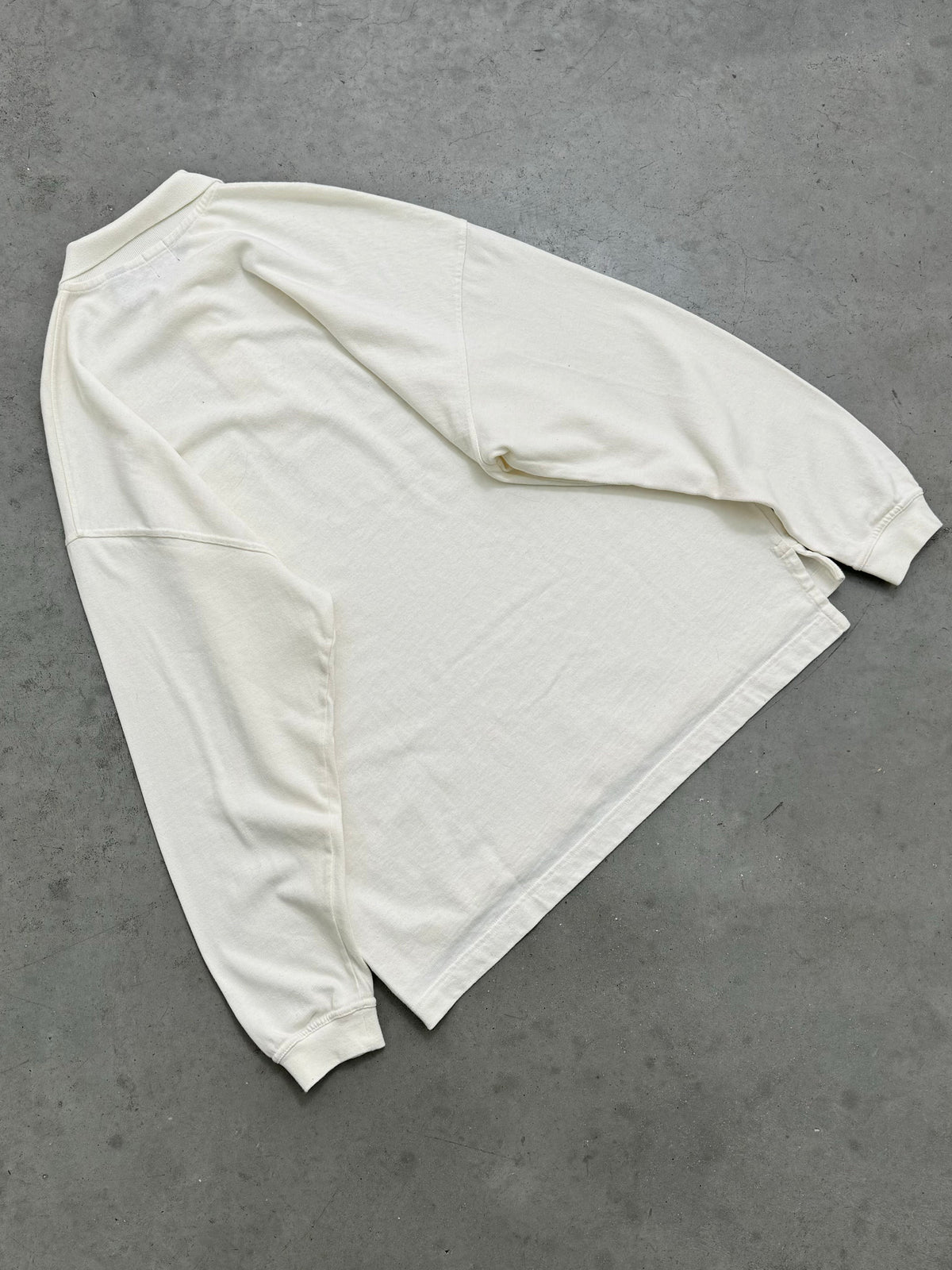 FADED OPTIC WHITE GAP LONGSLEEVE RUGBY - 1990S
