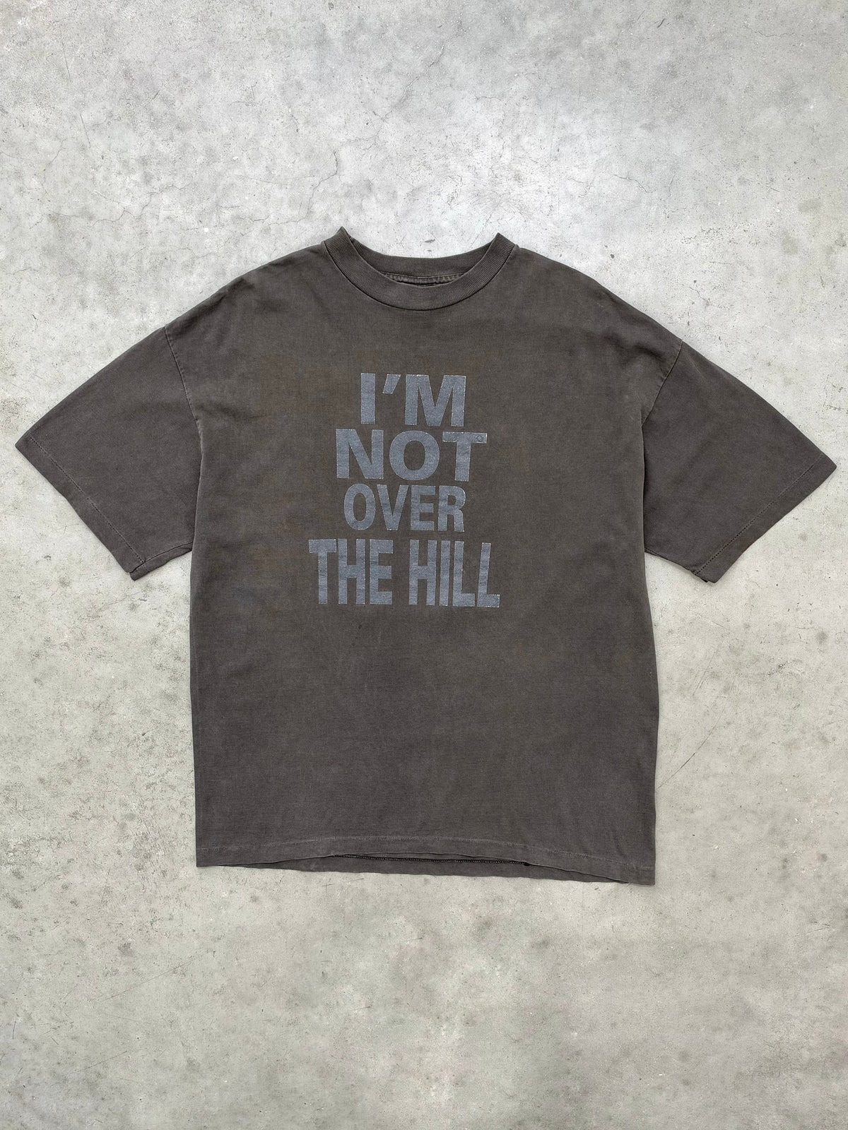 SUN FADED BLACK ON BLACK "IM NOT OVER THE HILL" - 1990S