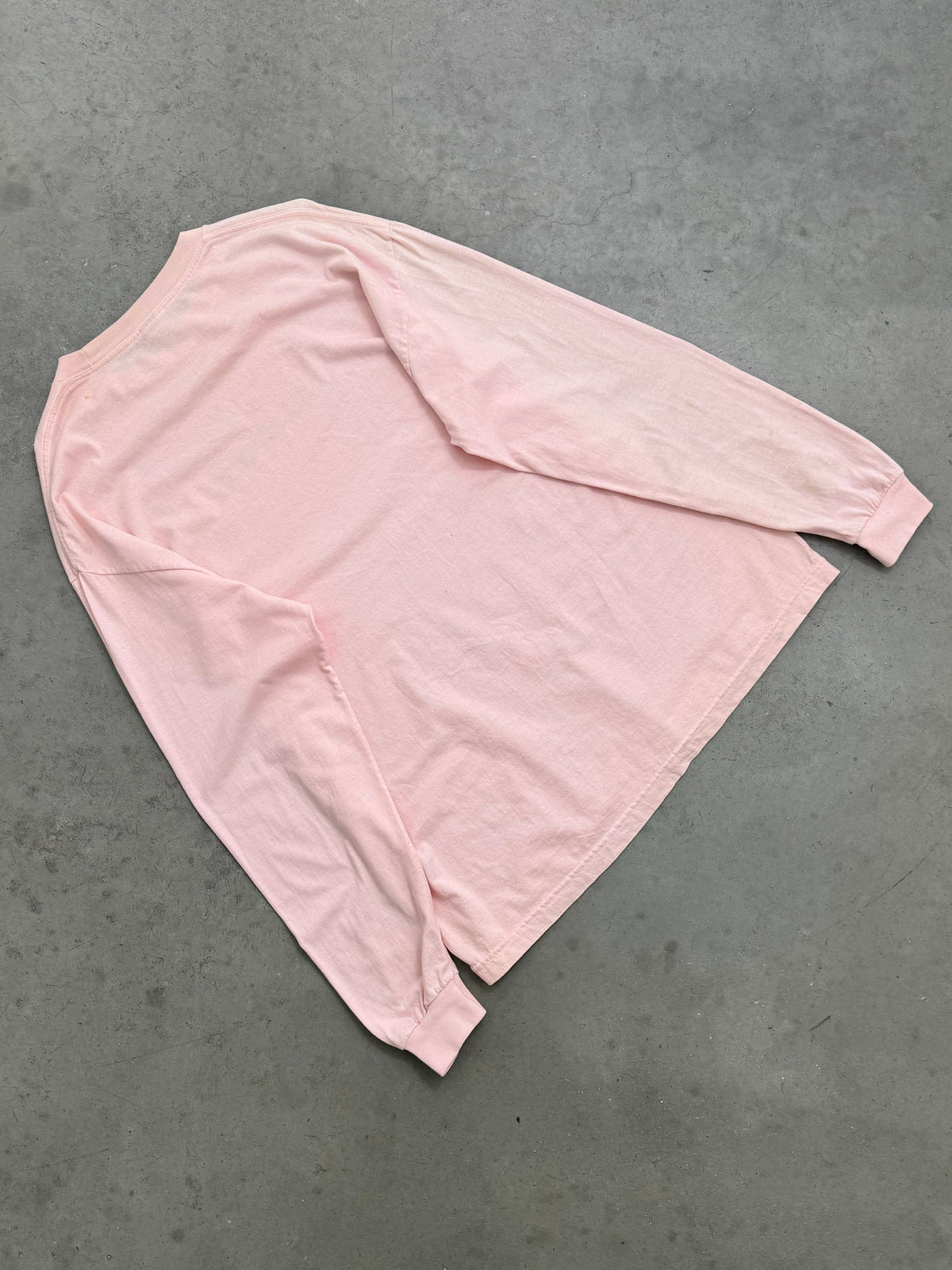 FADED PINK "I'M TOO PRETTY TO WORK" LONG SLEEVE TEE - 2000S