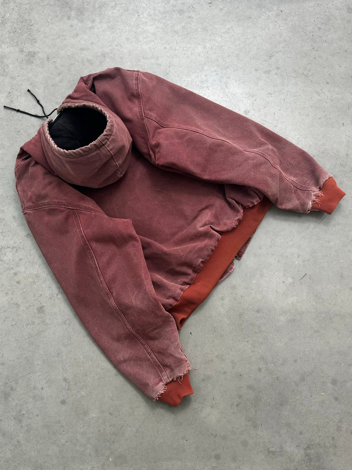 SUN FADED RUST CARHARTT ACTIVE JACKET - 1990S