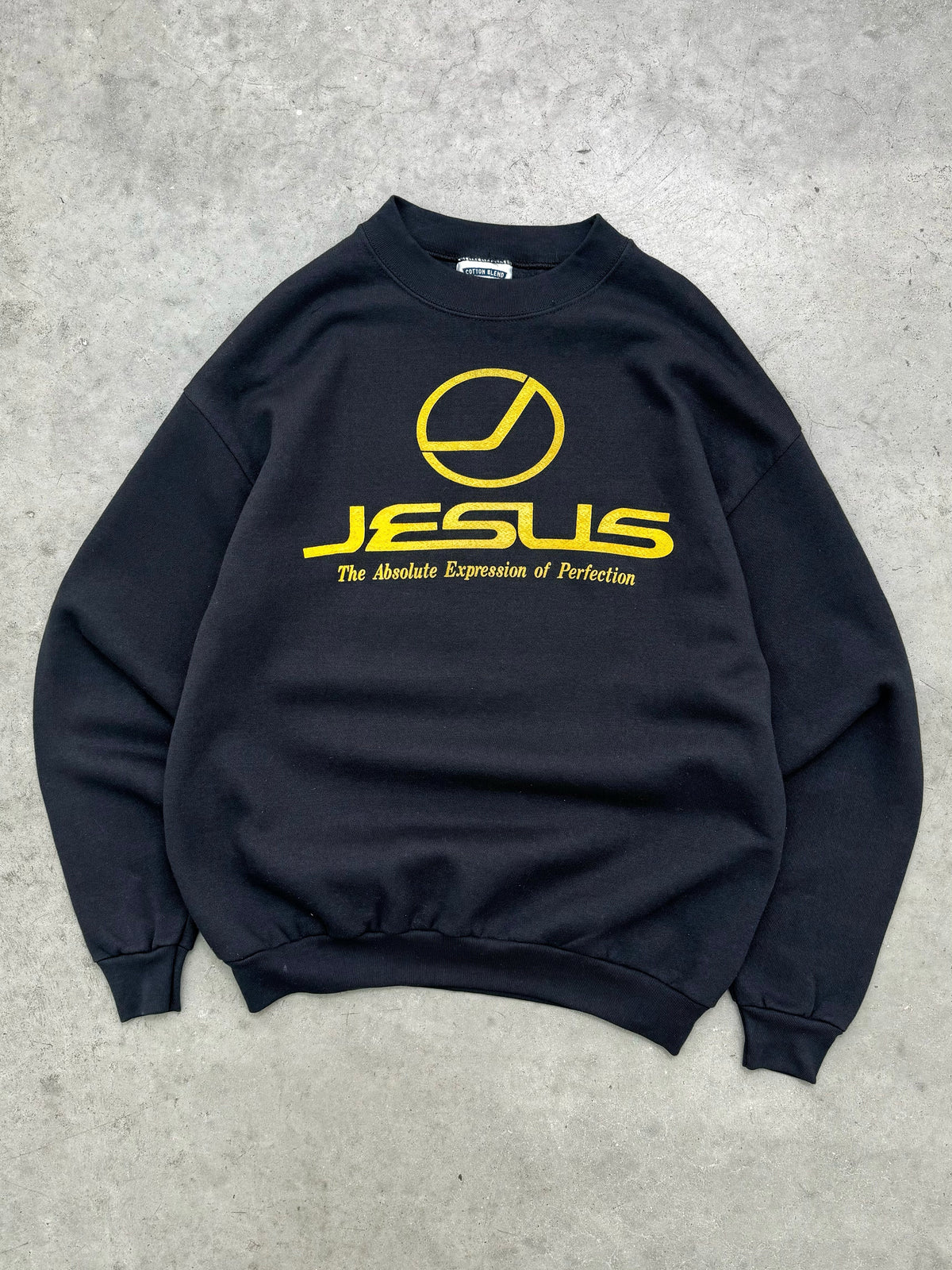 BLACK “JESUS” CREWNECK - 1990S