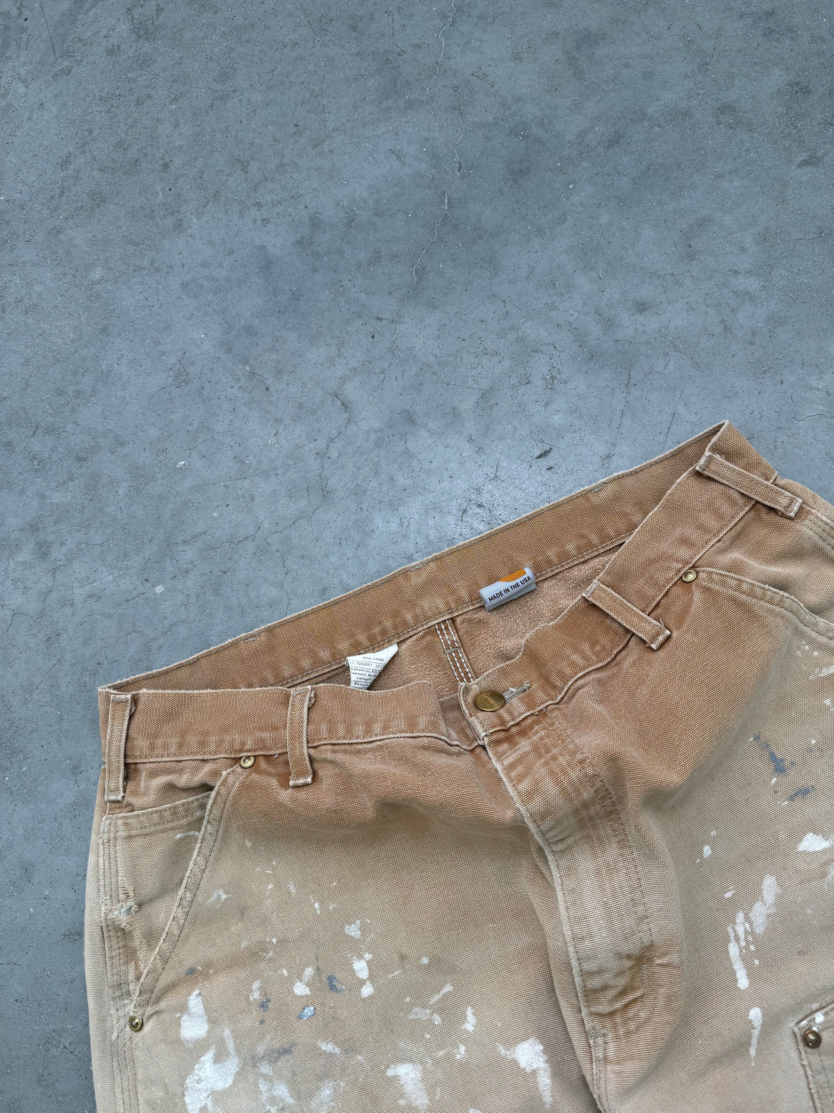FADED SAND PAINTERS CARHARTT DOUBLE KNEES - 1990S