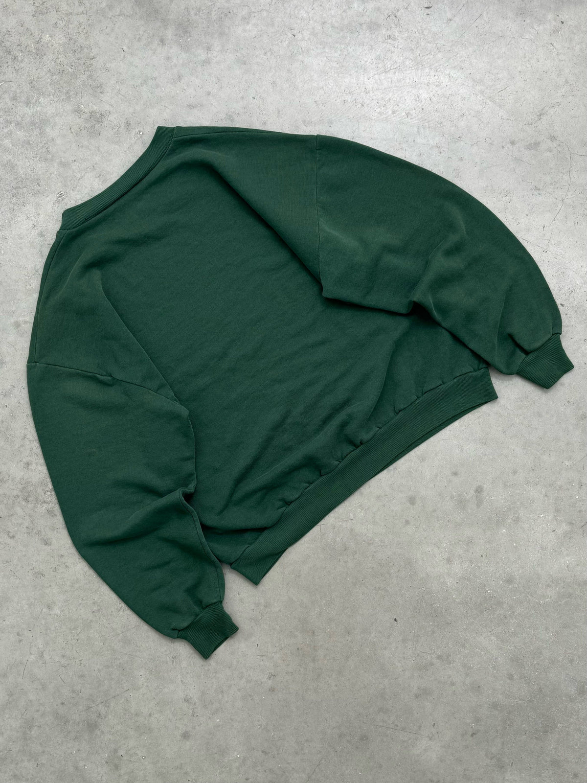 FADED FOREST GREEN CREWNECK - 1990S