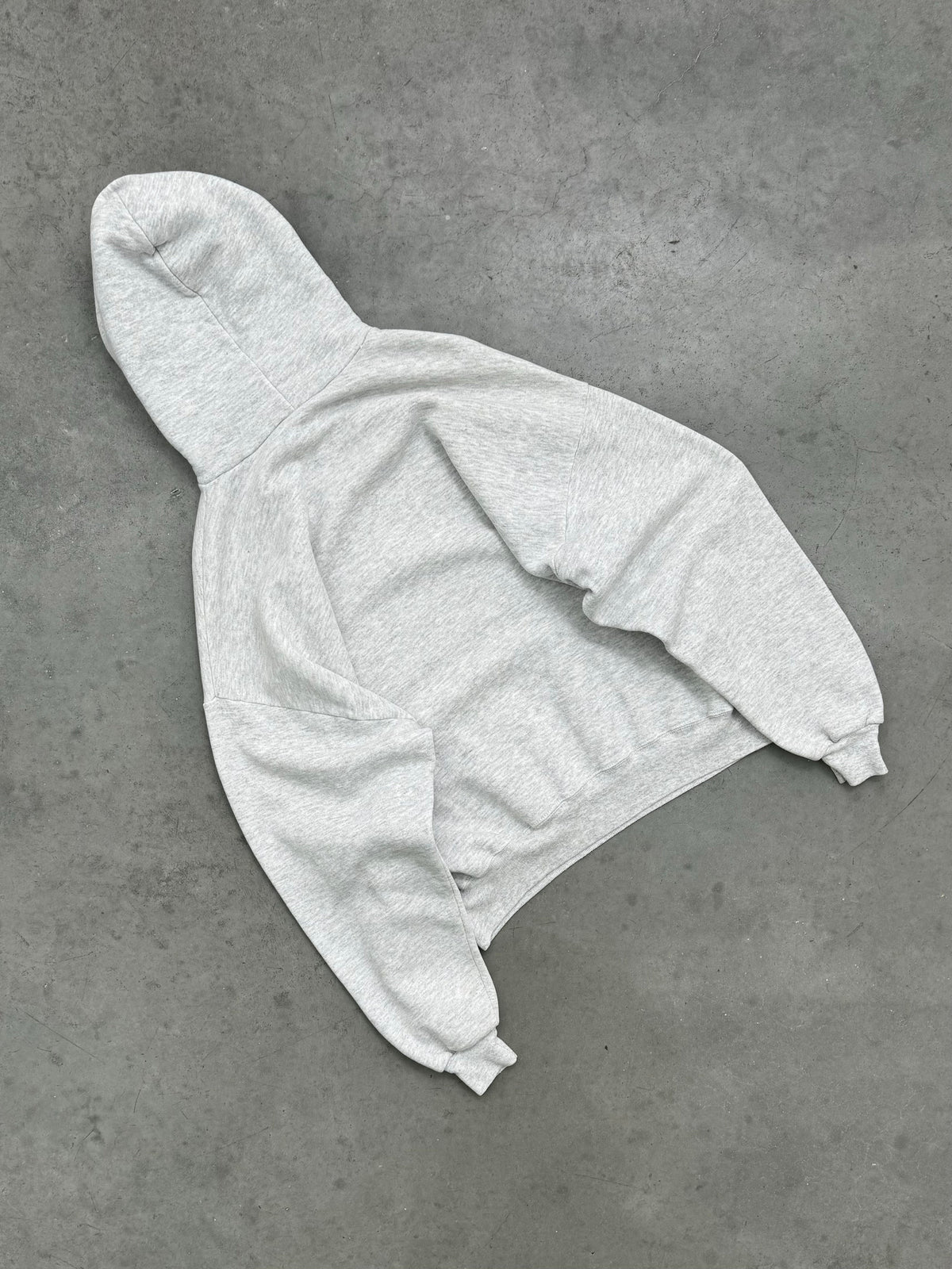 HEATHER GREY MADE IN USA HOODIE - 1980S