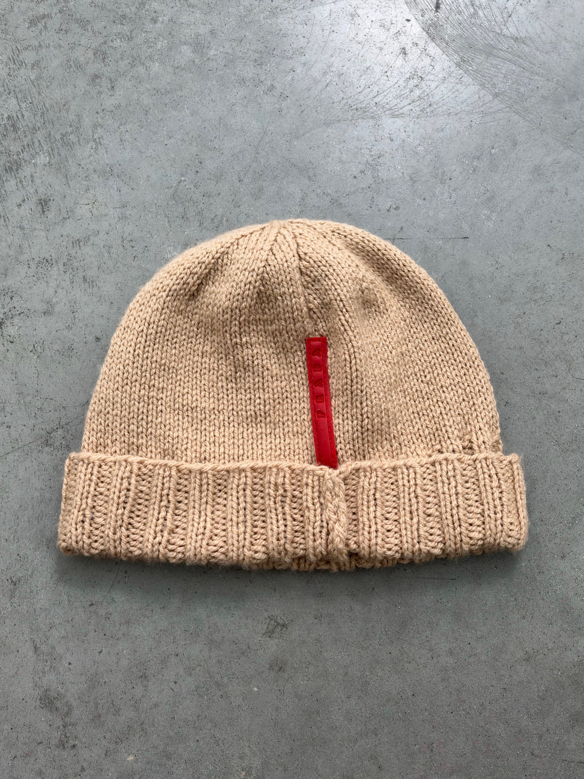 PRADA KNIT BEANIE - 2000S
