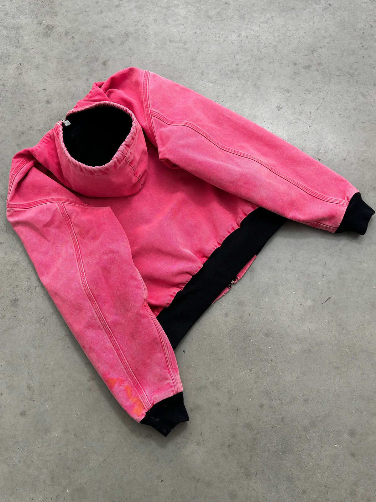 SUN FADED RED/PINK CARHARTT ACTIVE JACKET - 1990S