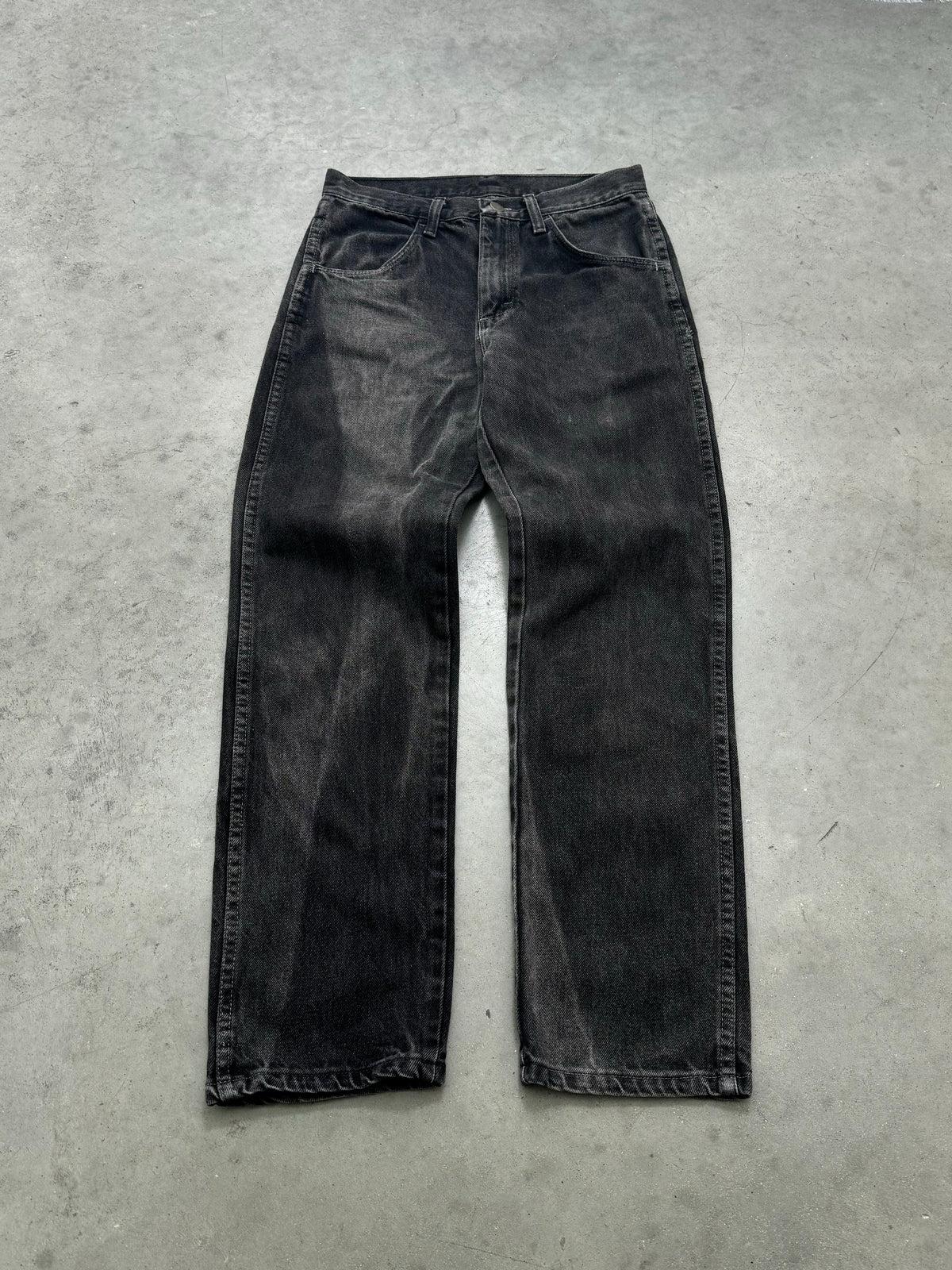 SUN FADED MIDNIGHT BLACK JEANS - 1990S