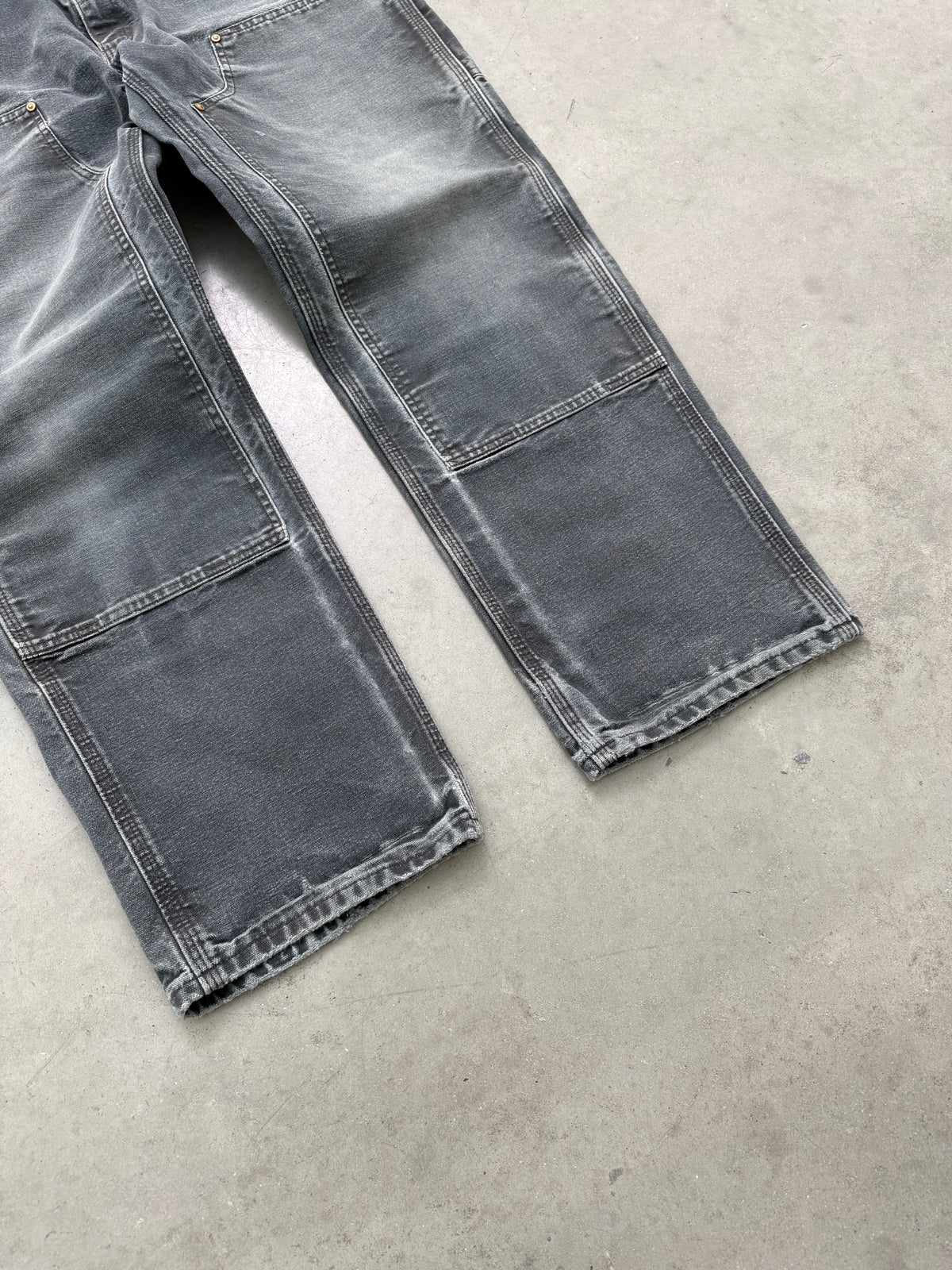 FADED BLACK CARHARTT DOUBLE KNEES - 1990S