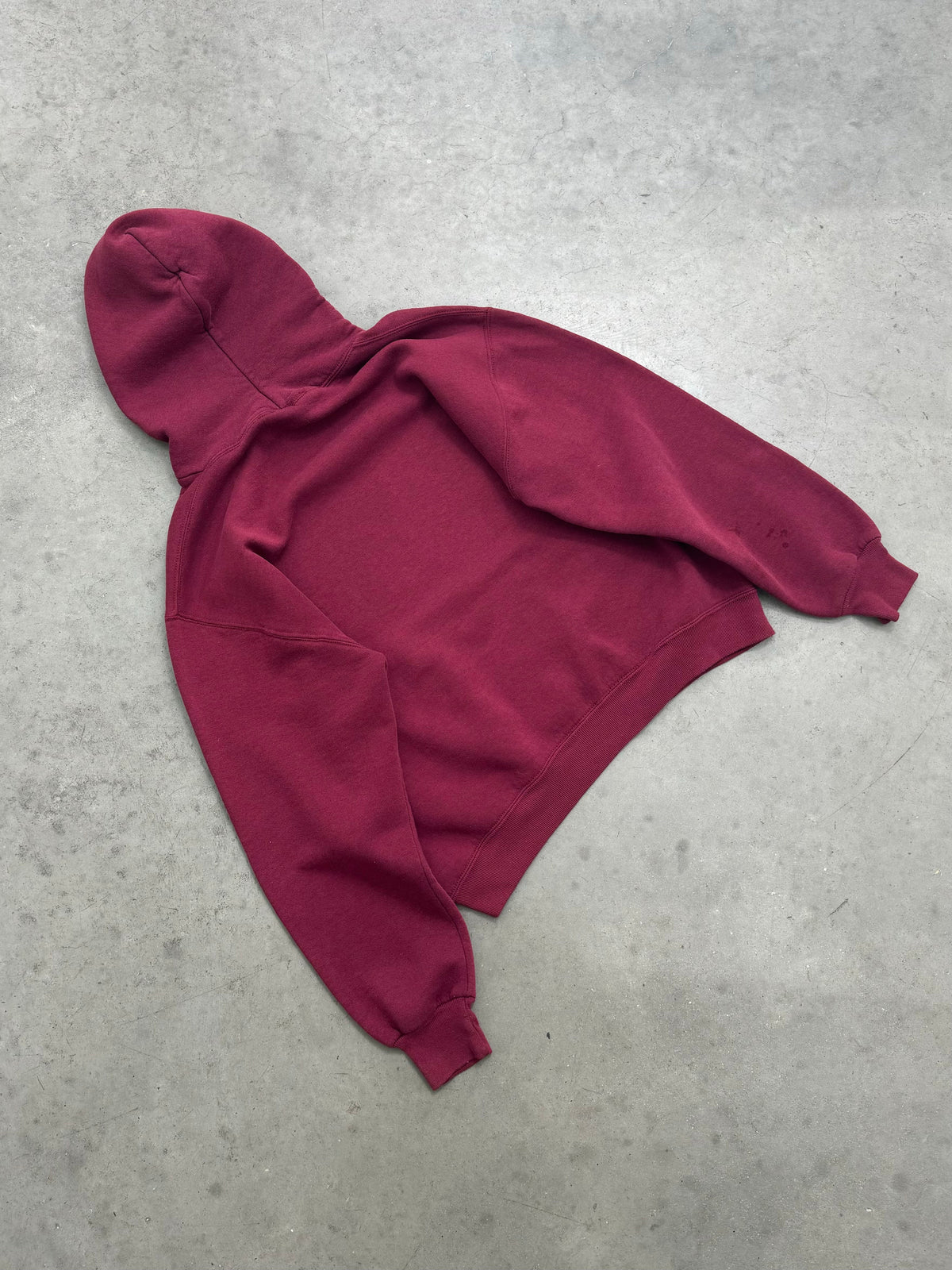 FADED WINE RED RUSSELL HOODIE - 1990S