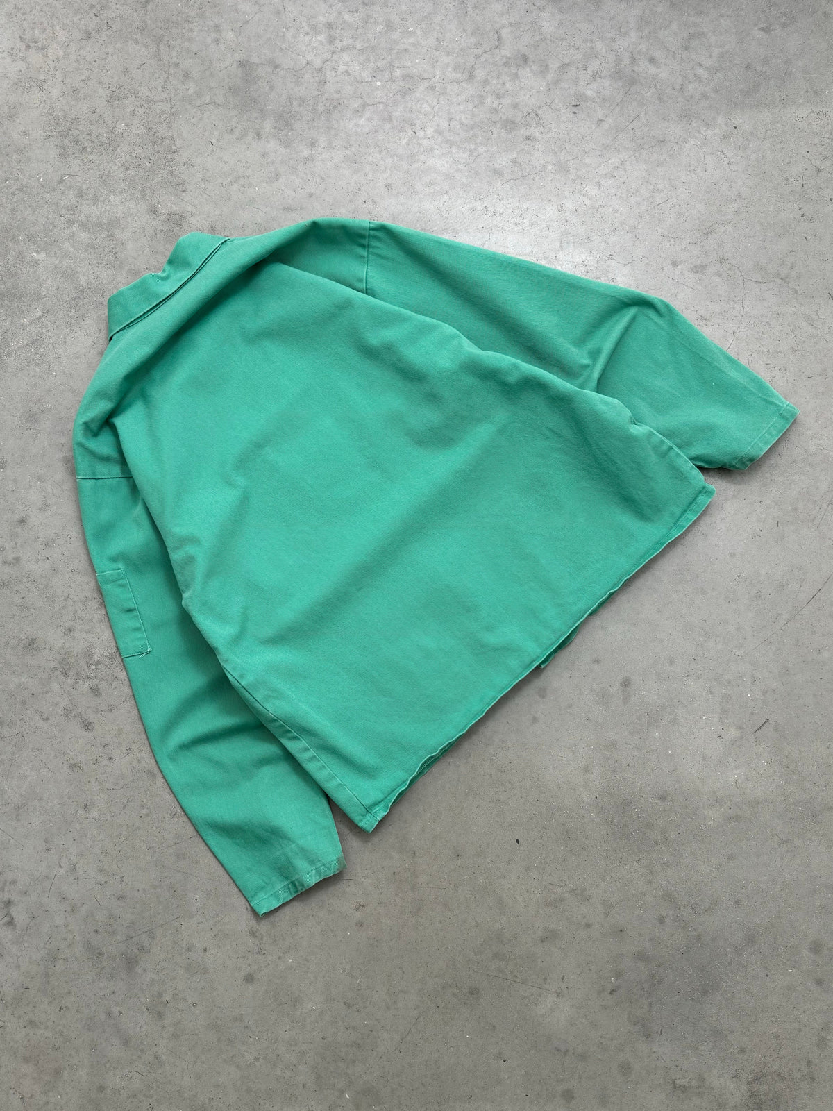 FADED GREEN WELDER JACKET - 1990S