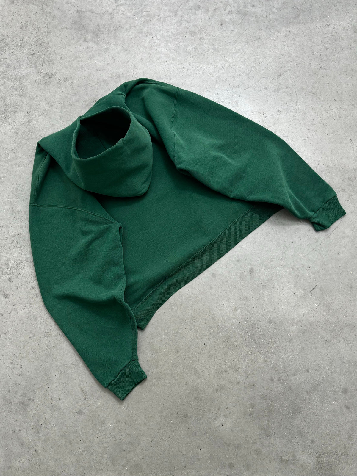 FADED PINE GREEN RUSSELL HOODIE - 2000S