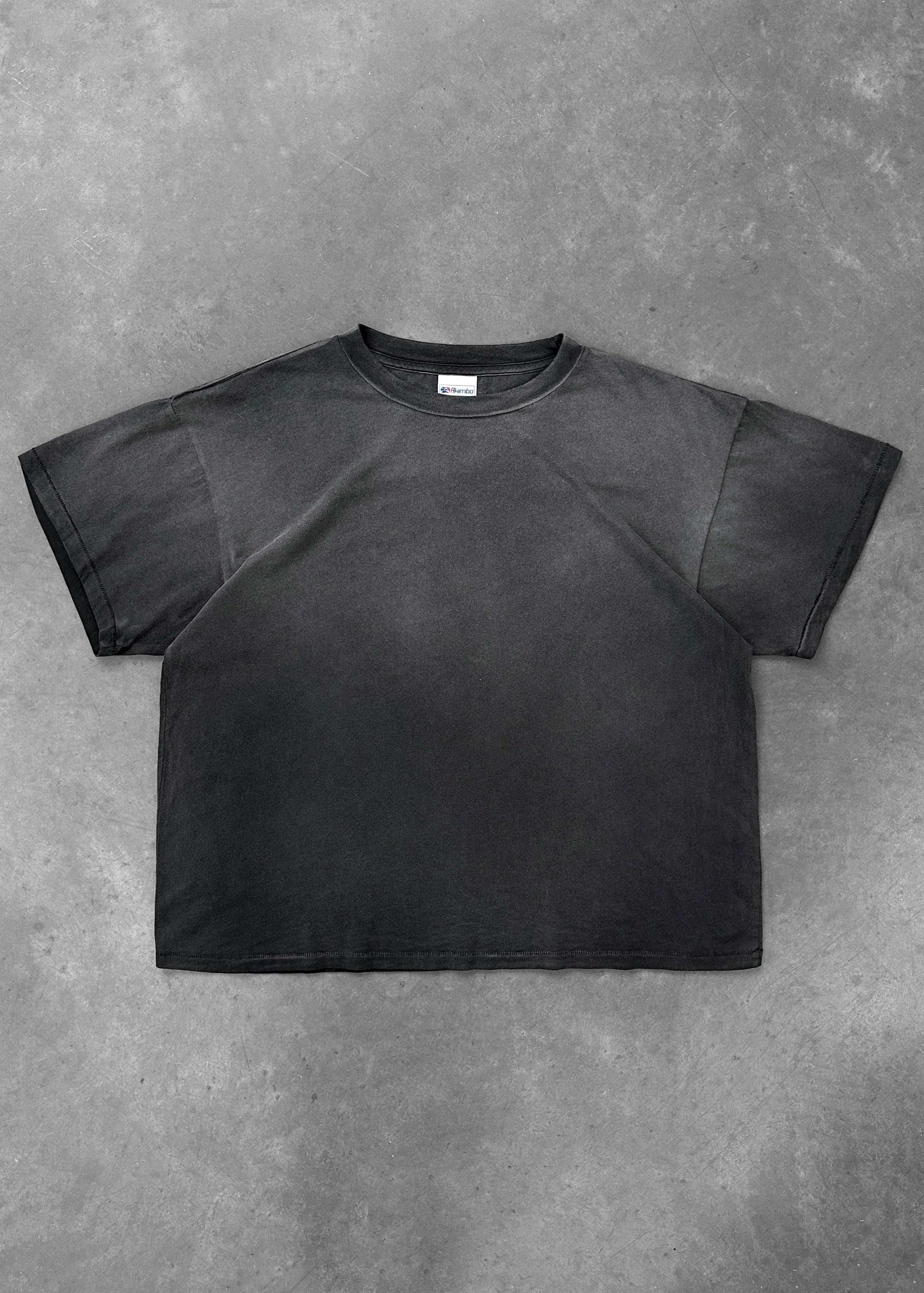 CHAIN-PEEKER” LIGHT-WEIGHT TEE - SUN FADED BLACK