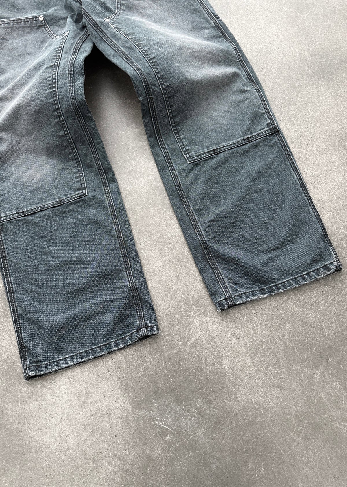CANVAS DOUBLE KNEES - FADED BLACK