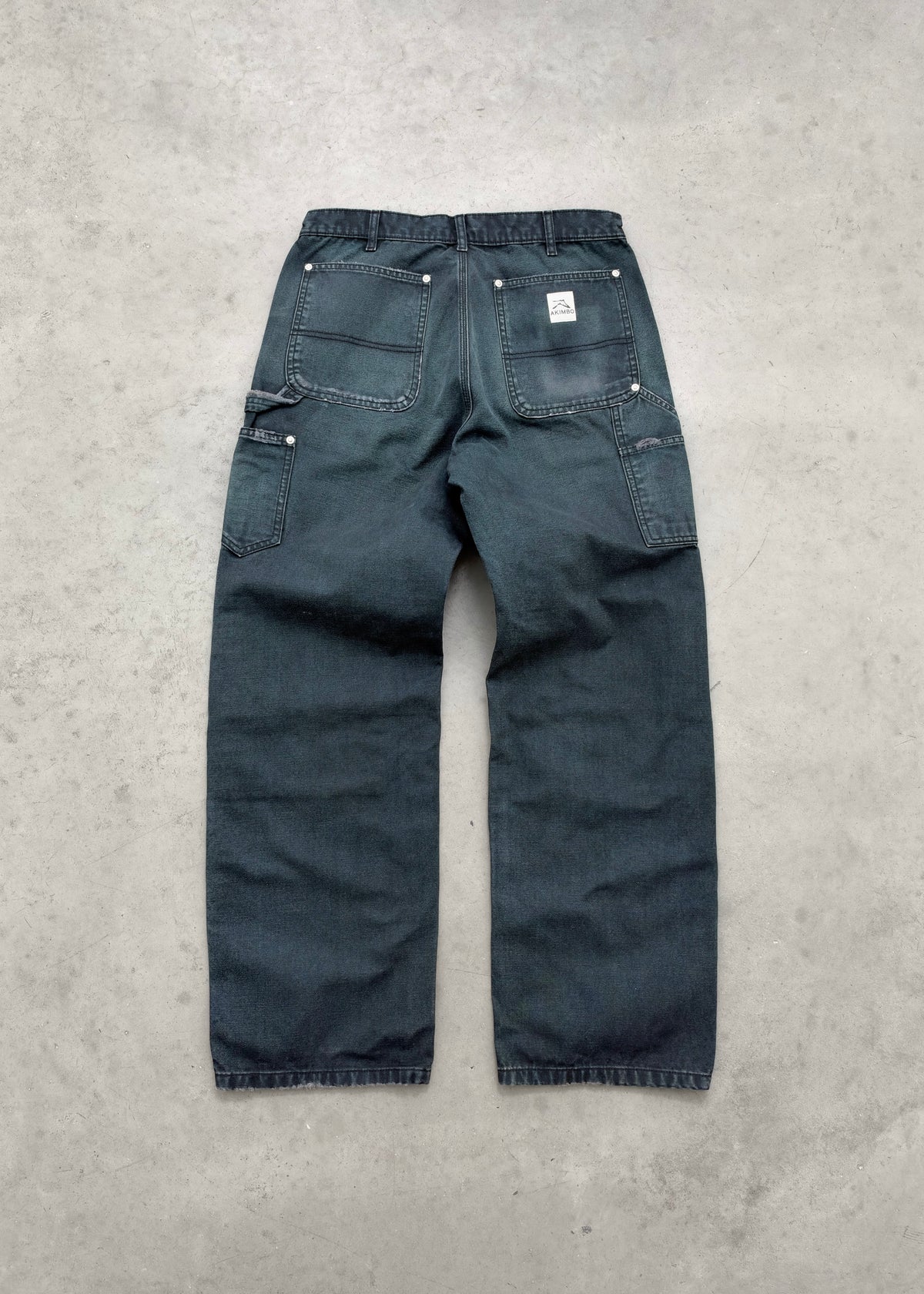 CANVAS DOUBLE KNEE - FADED BLACK