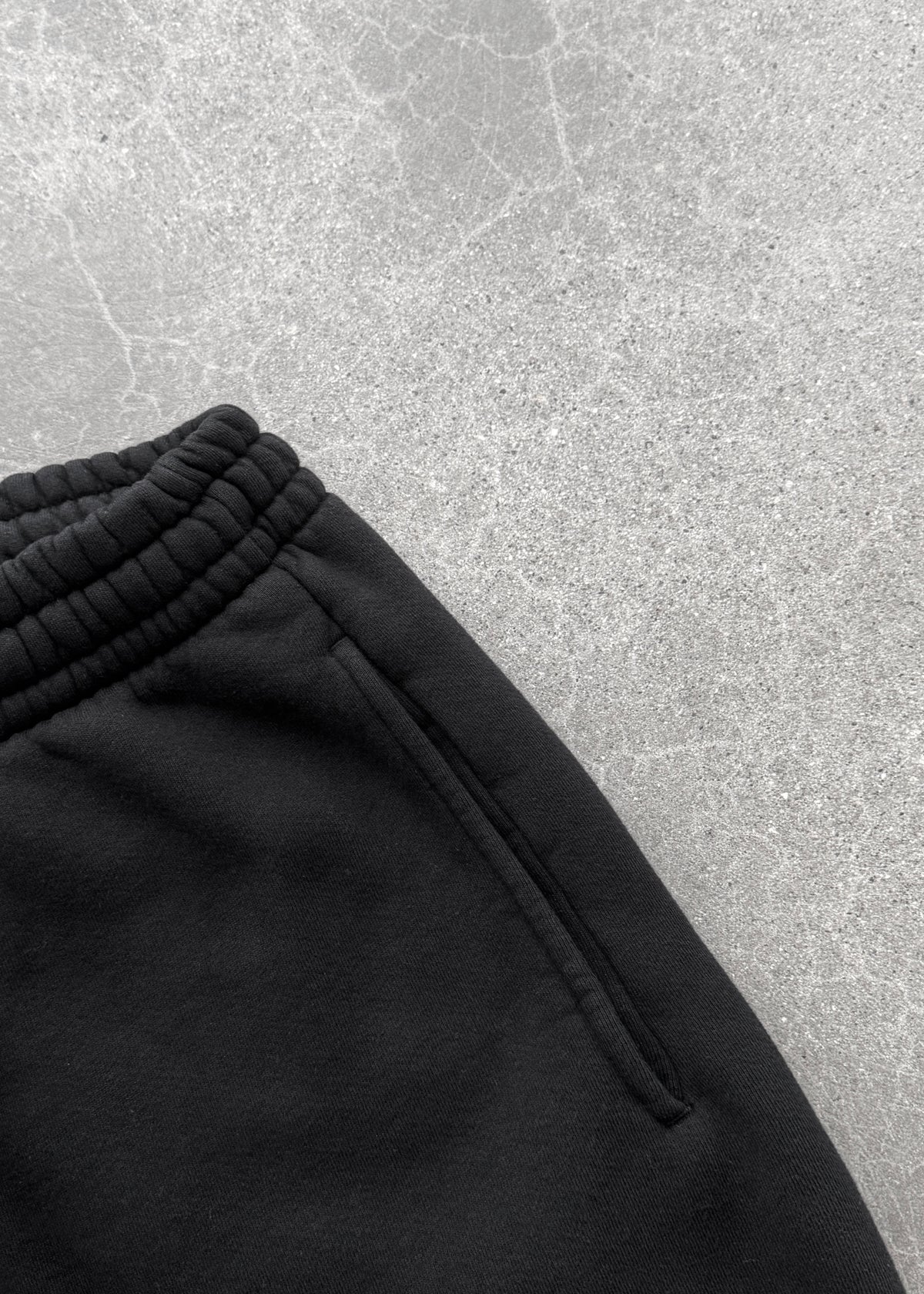 STRAIGHT-LEG SWEATPANTS - BLACK