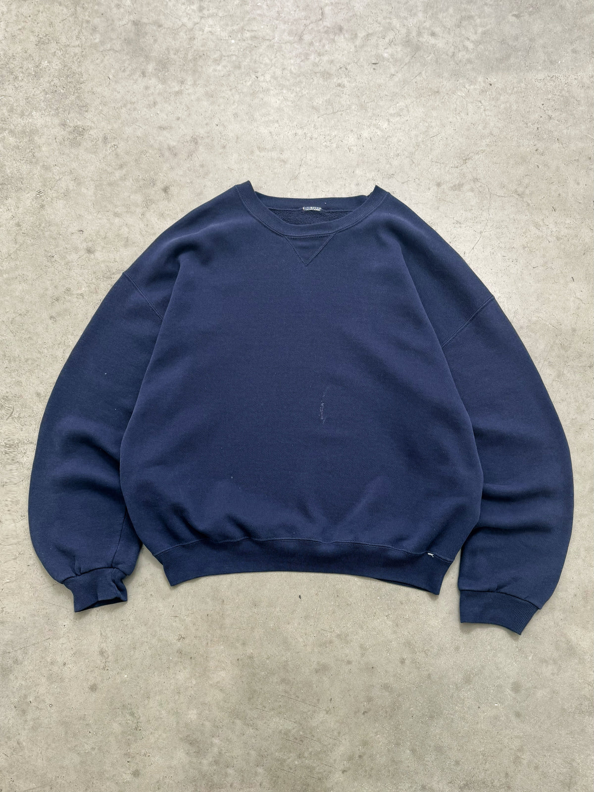 FADED MIDNIGHT BLUE RUSSELL CREWNECK - 1990S