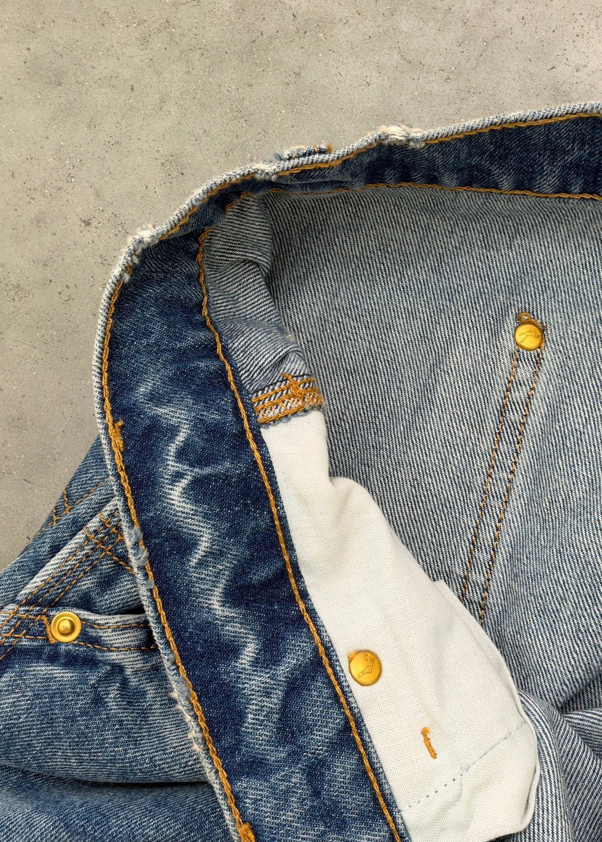 DENIM DOUBLE KNEES - MID WASH
