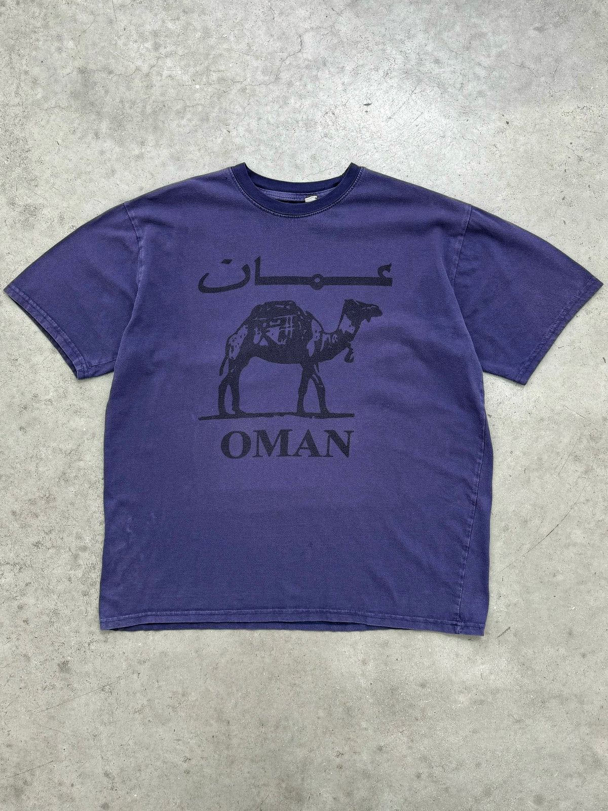 FADED INDIGO "OMAN" TEE - 2000S