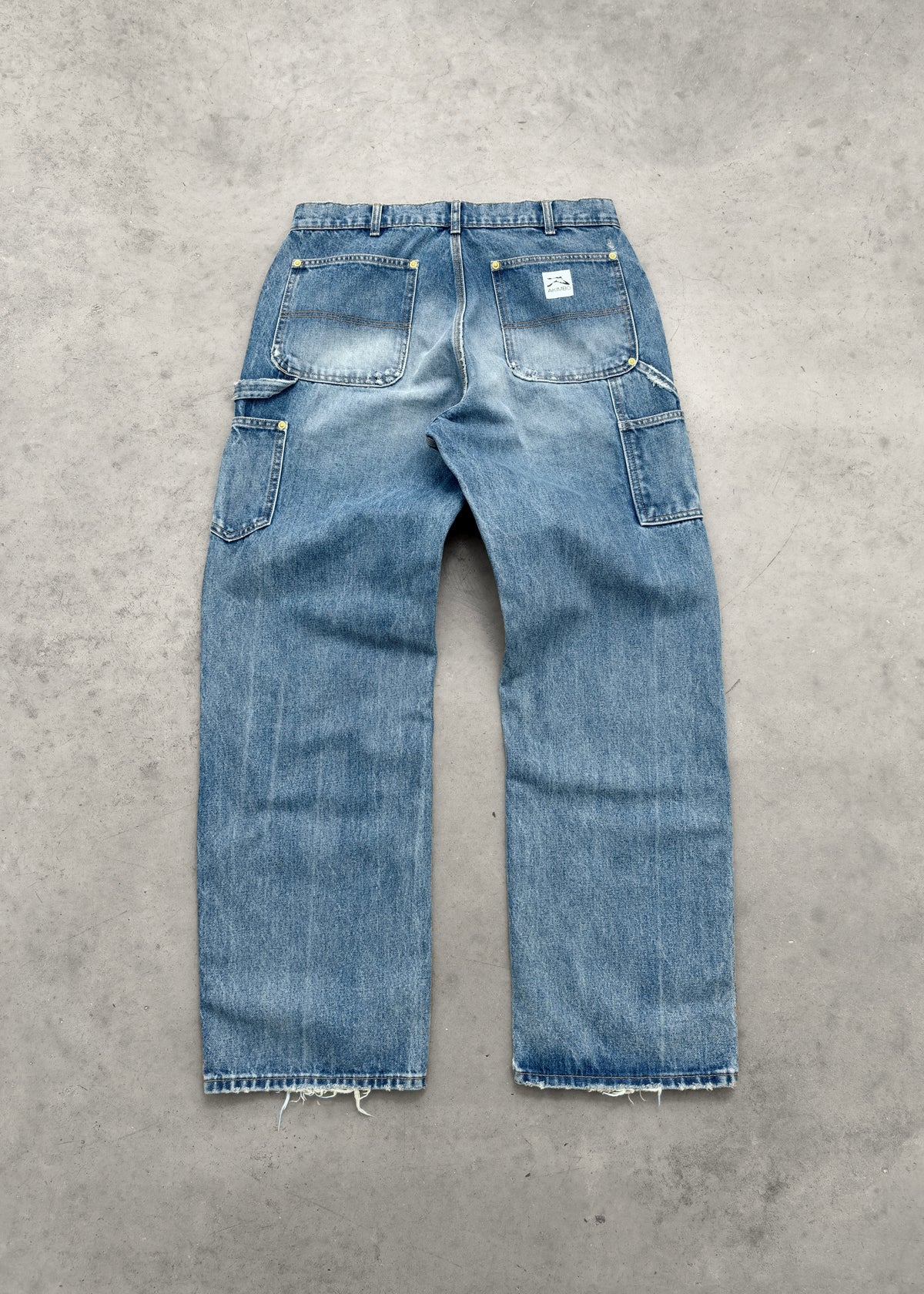 DENIM DOUBLE KNEES - MID WASH