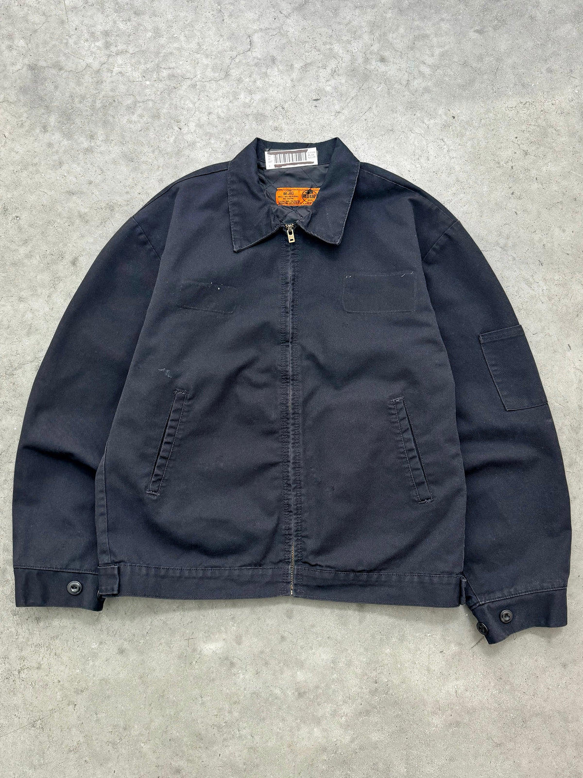 FADED BLACK MECHANIC JACKET - 1980S