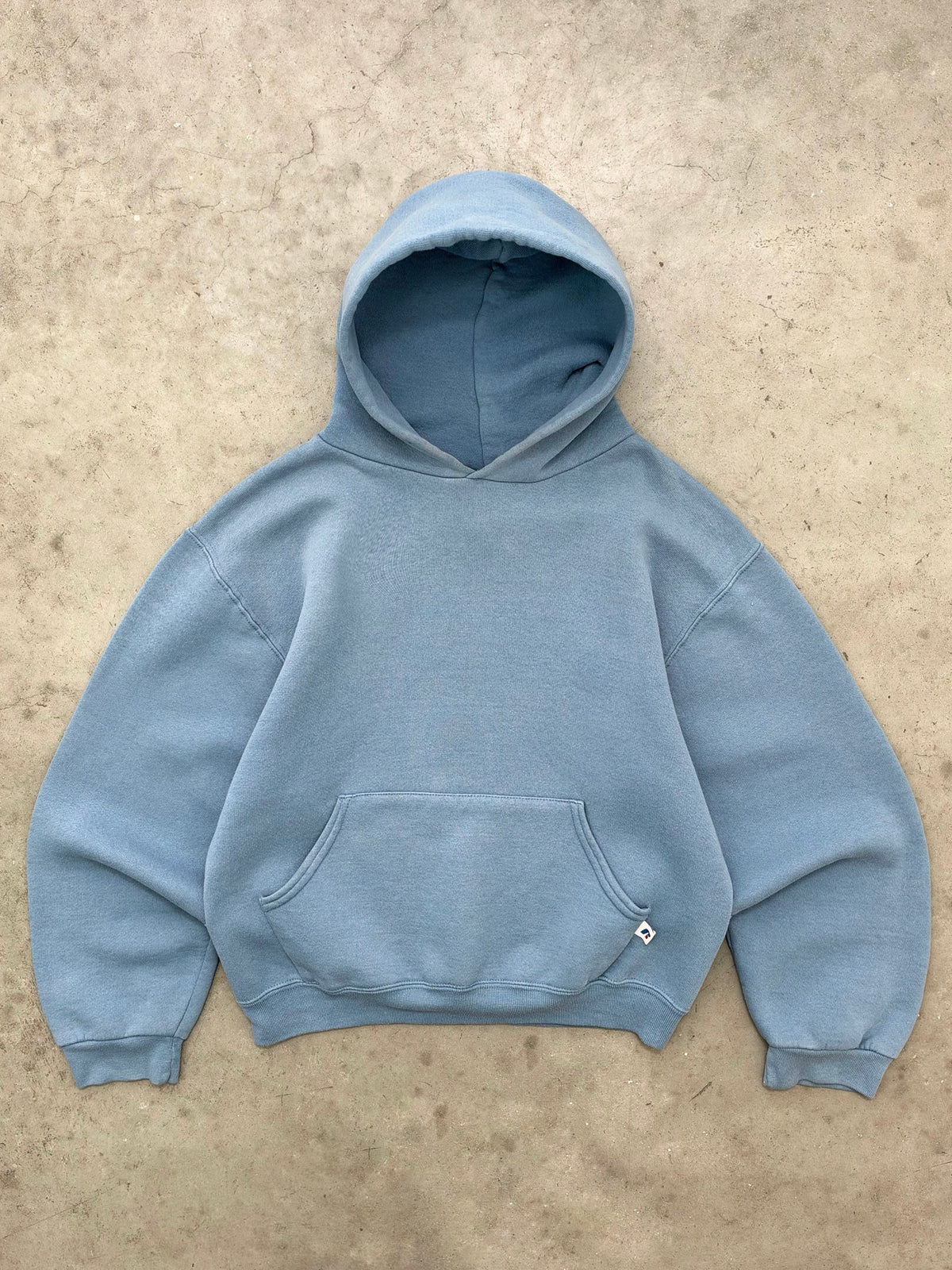 FADED SKY BLUE RUSSELL HOODIE - 2000S