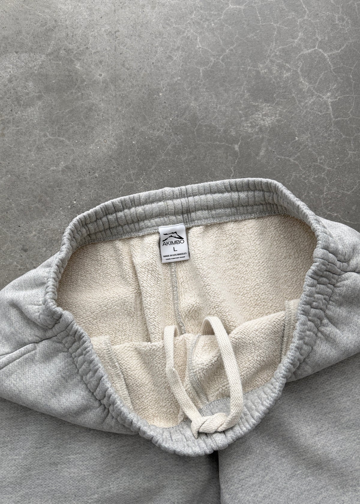 STRAIGHT-LEG SWEATPANTS - HEATHER GREY