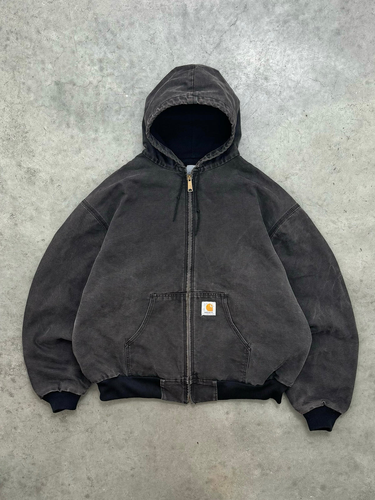 FADED BLACK CARHARTT ACTIVE JACKET - 1990S