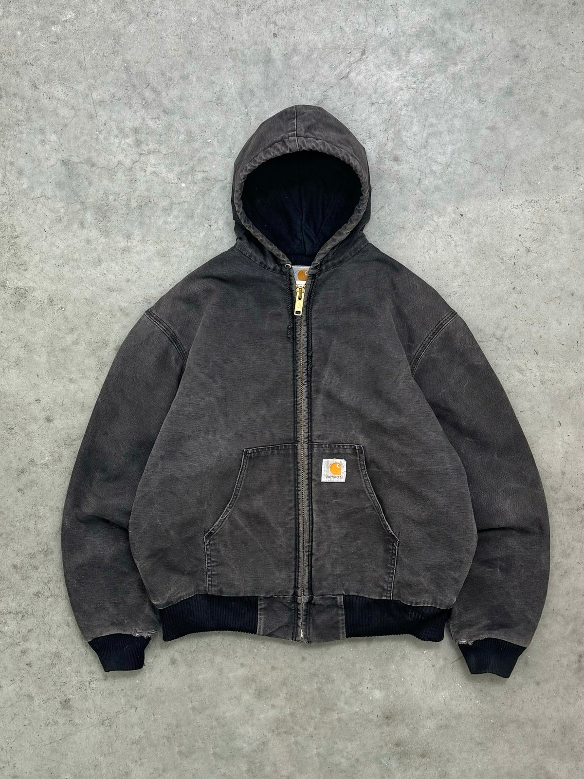 FADED BLACK CARHARTT ACTIVE JACKET - 1990S