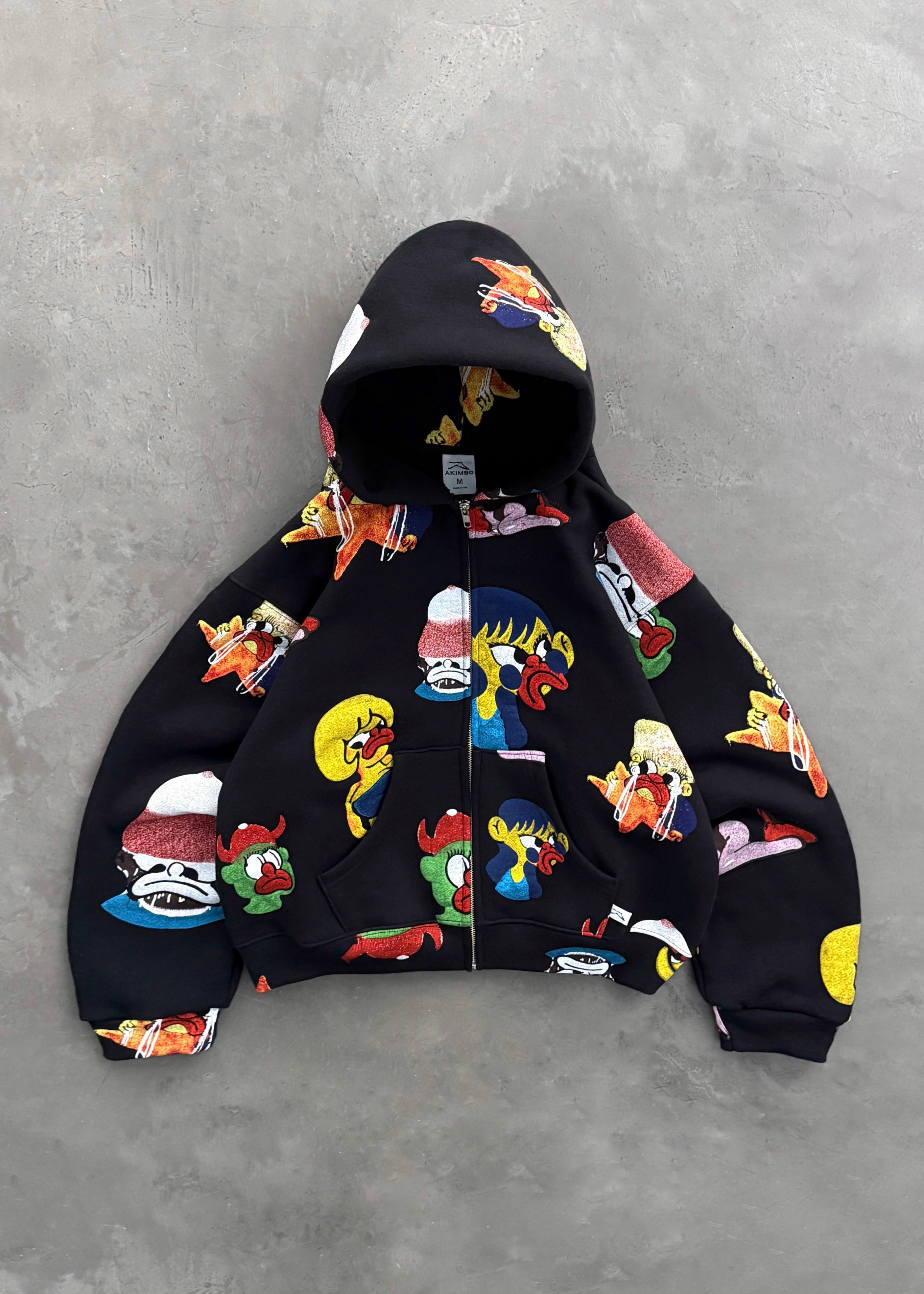 SLAWN NEIGHBORHOOD BLACK ZIP-UP