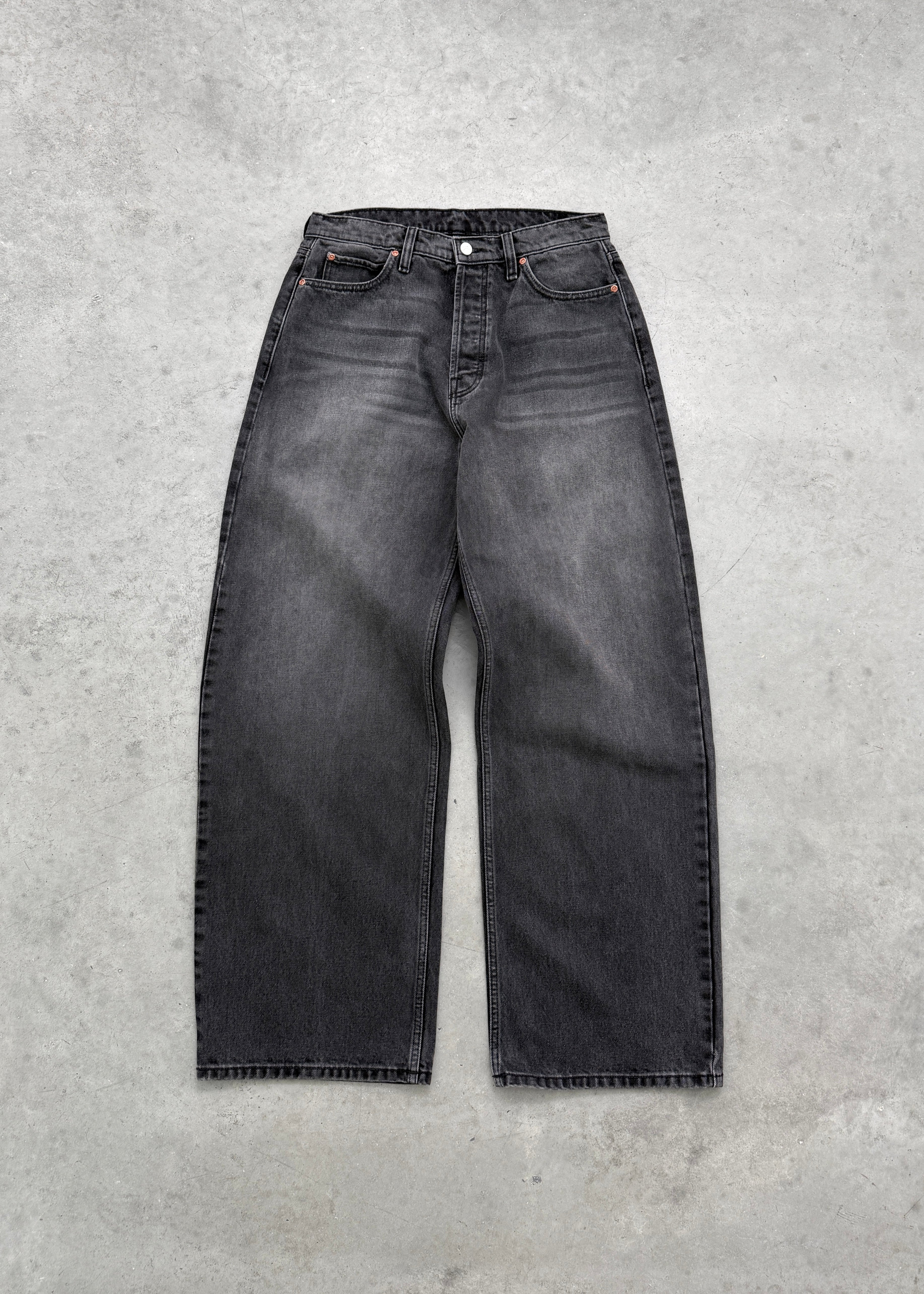 801 BAGGY 5 POCKET JEAN - FADED BLACK