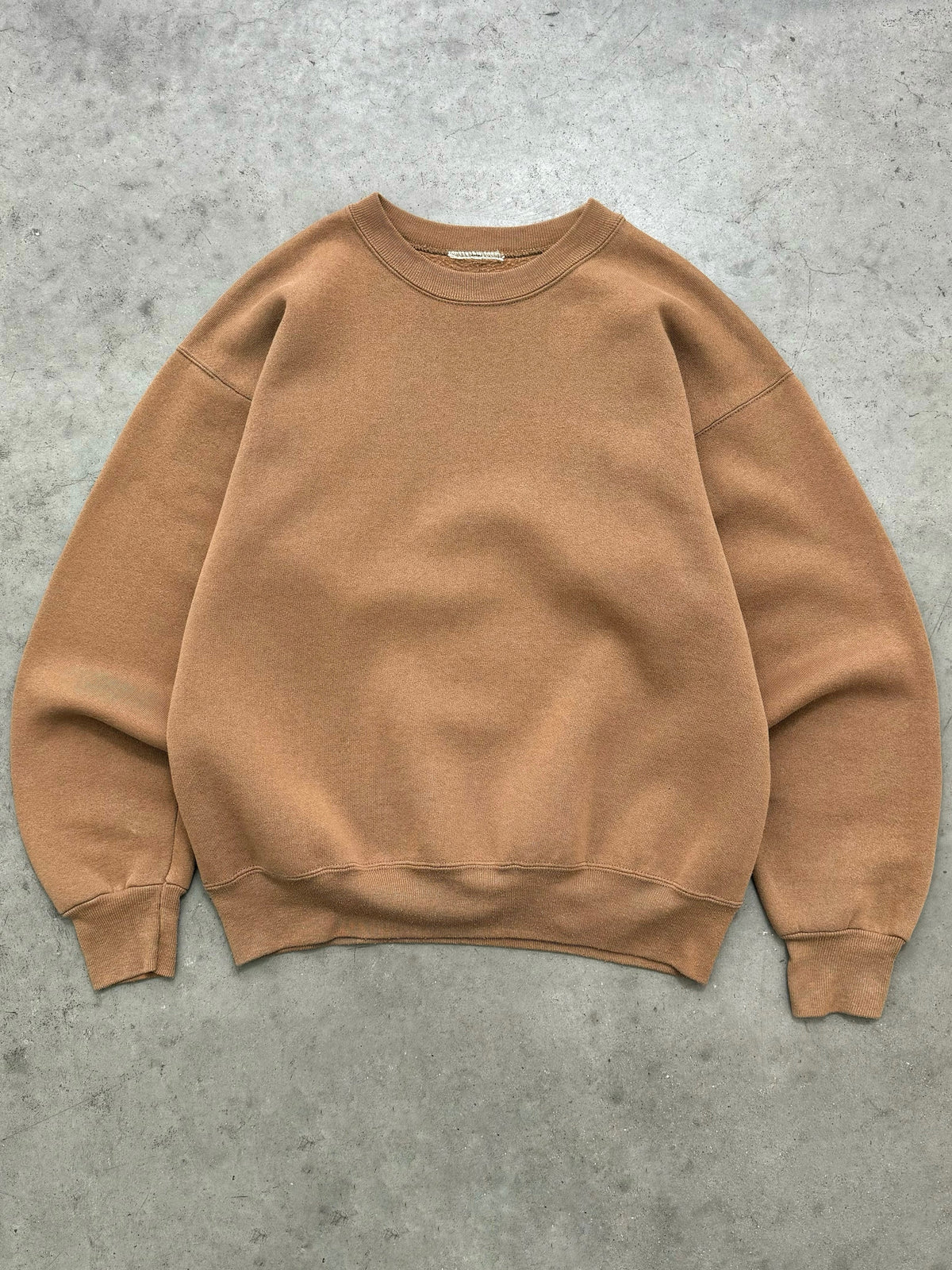 FADED COFFEE BROWN CREWNECK - 1990S