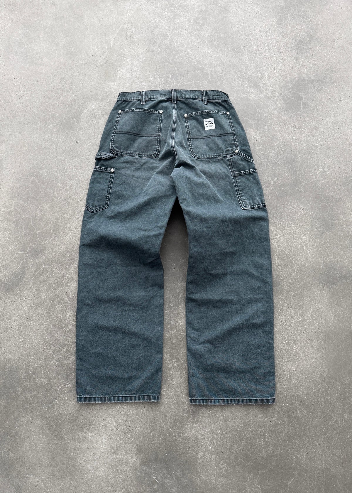 CANVAS DOUBLE KNEES - FADED BLACK