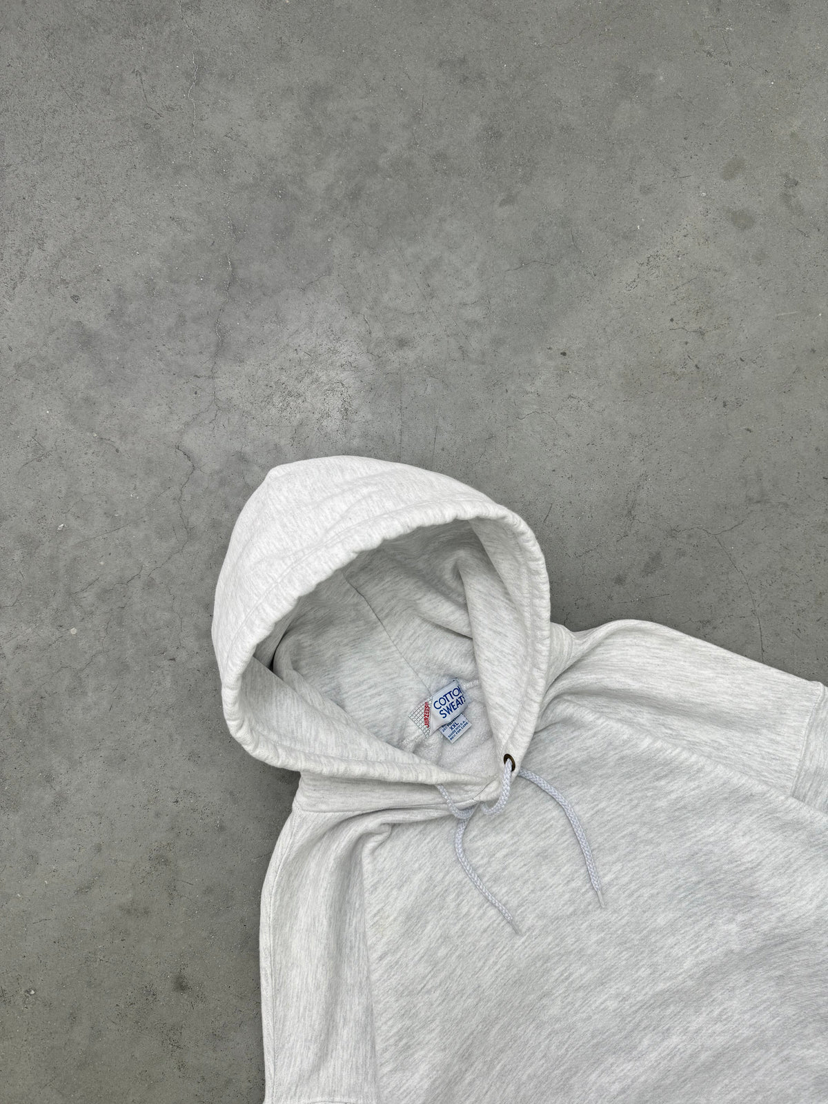 HEATHER GREY HEAVYWEIGHT HOODIE - 1990S