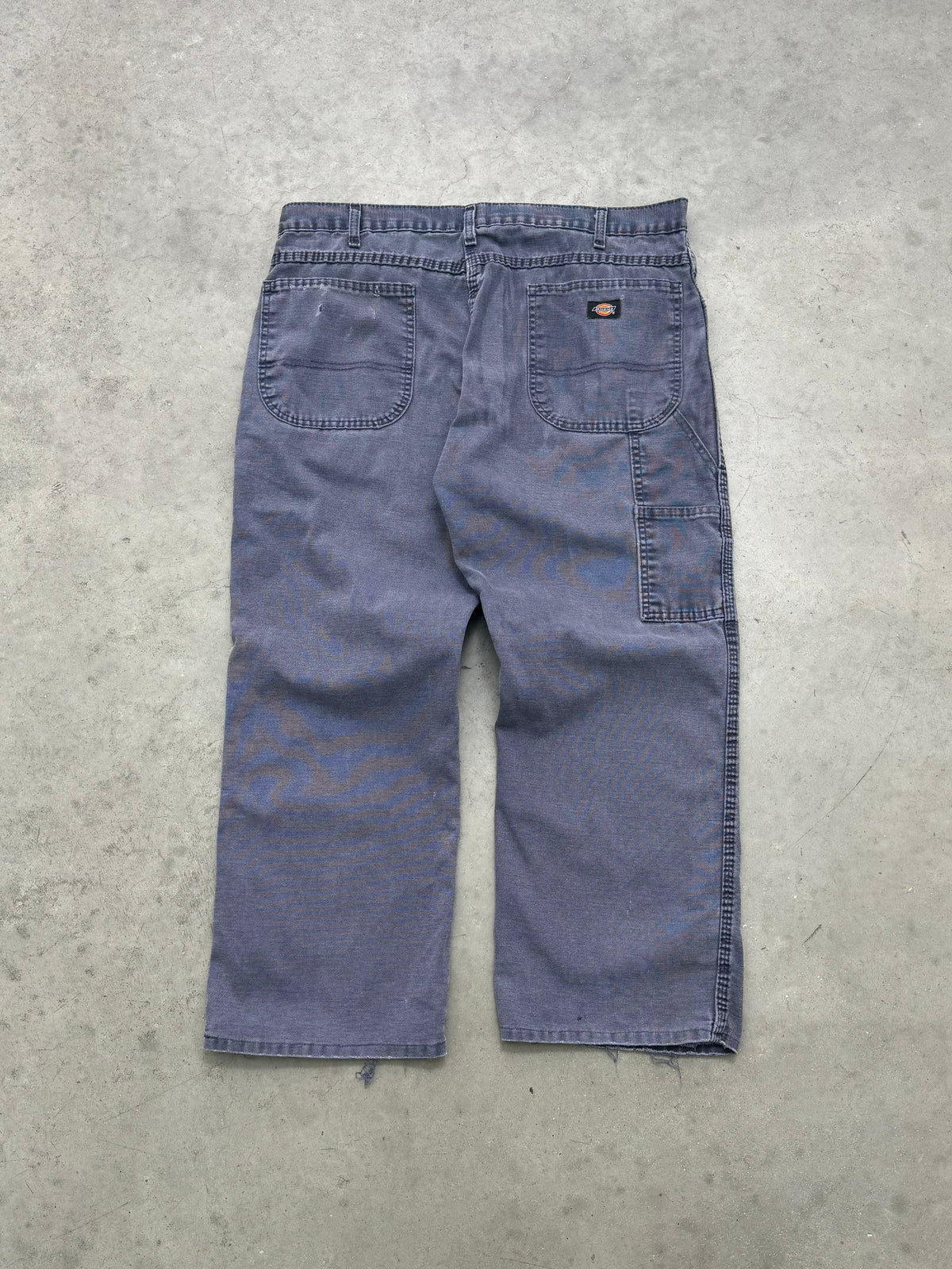 DISTRESSED & FADED BLUE DICKIES CARPENTER PANTS - 2000S