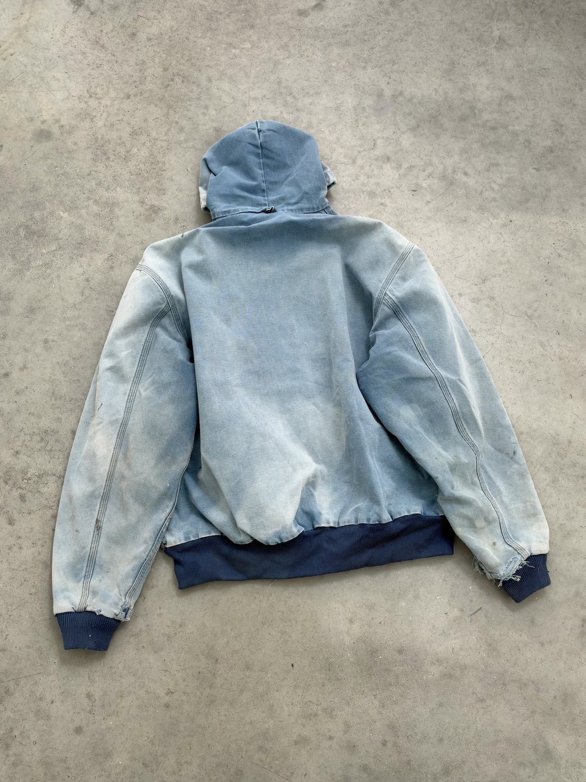 SUN FADED SKY BLUE CARHARTT ACTIVE JACKET - 1990S