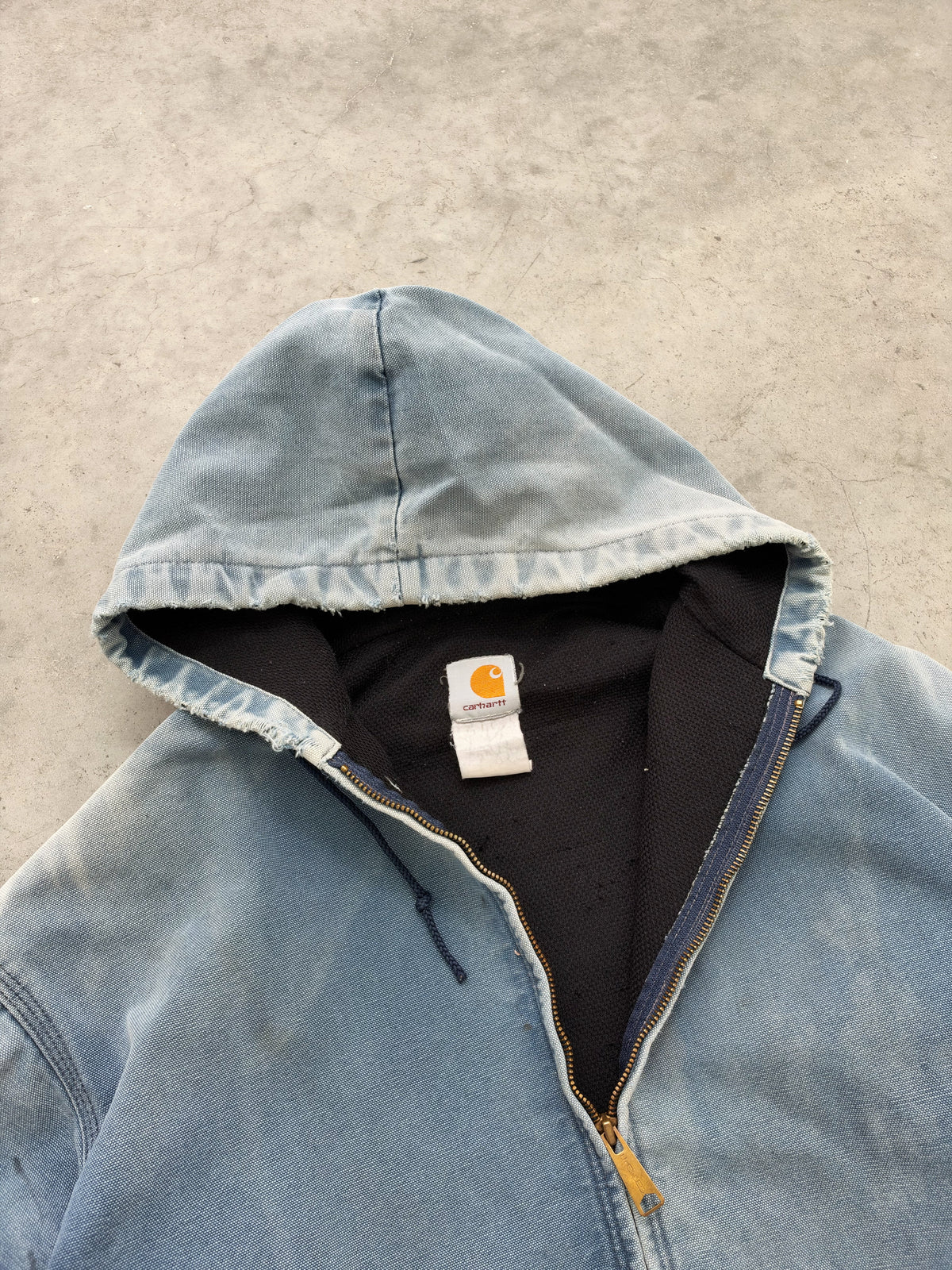 SUN FADED SKY BLUE CARHARTT ACTIVE JACKET - 1990S