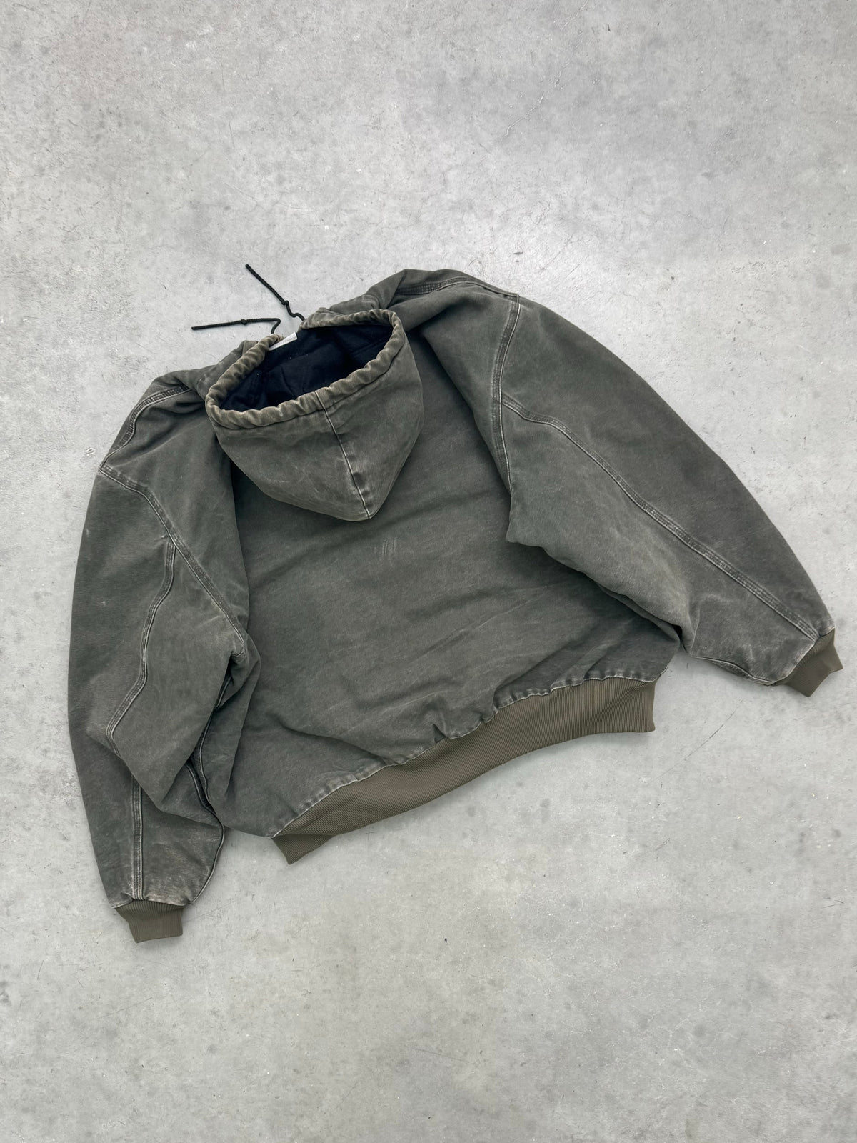 FADED OLIVE GREEN CARHARTT ACTIVE JACKET - 1990S
